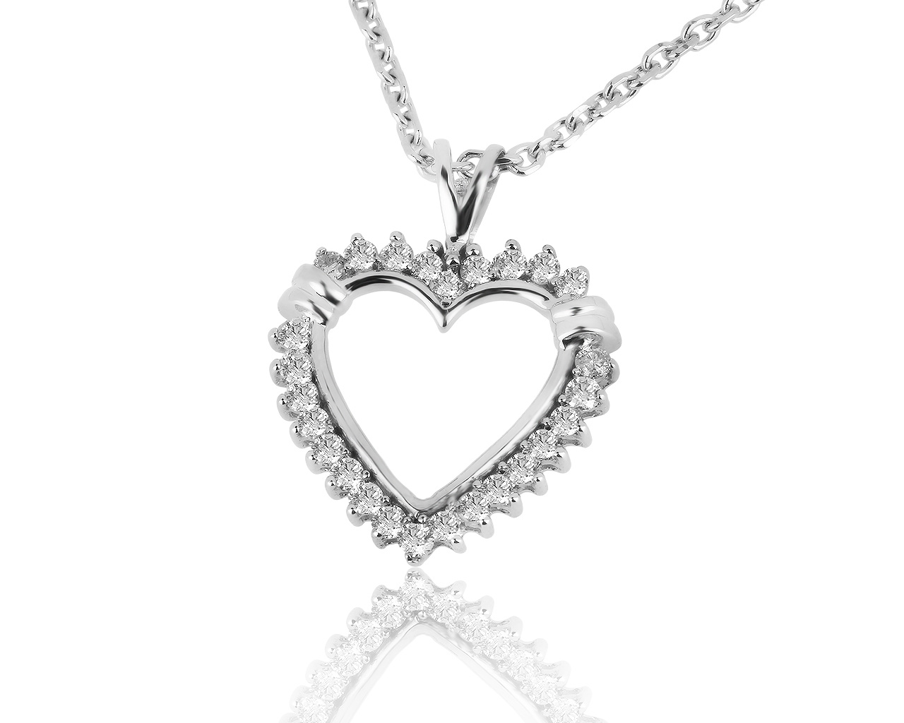 Безупречный золотой кулон с бриллиантами 0.80ct 070819/4