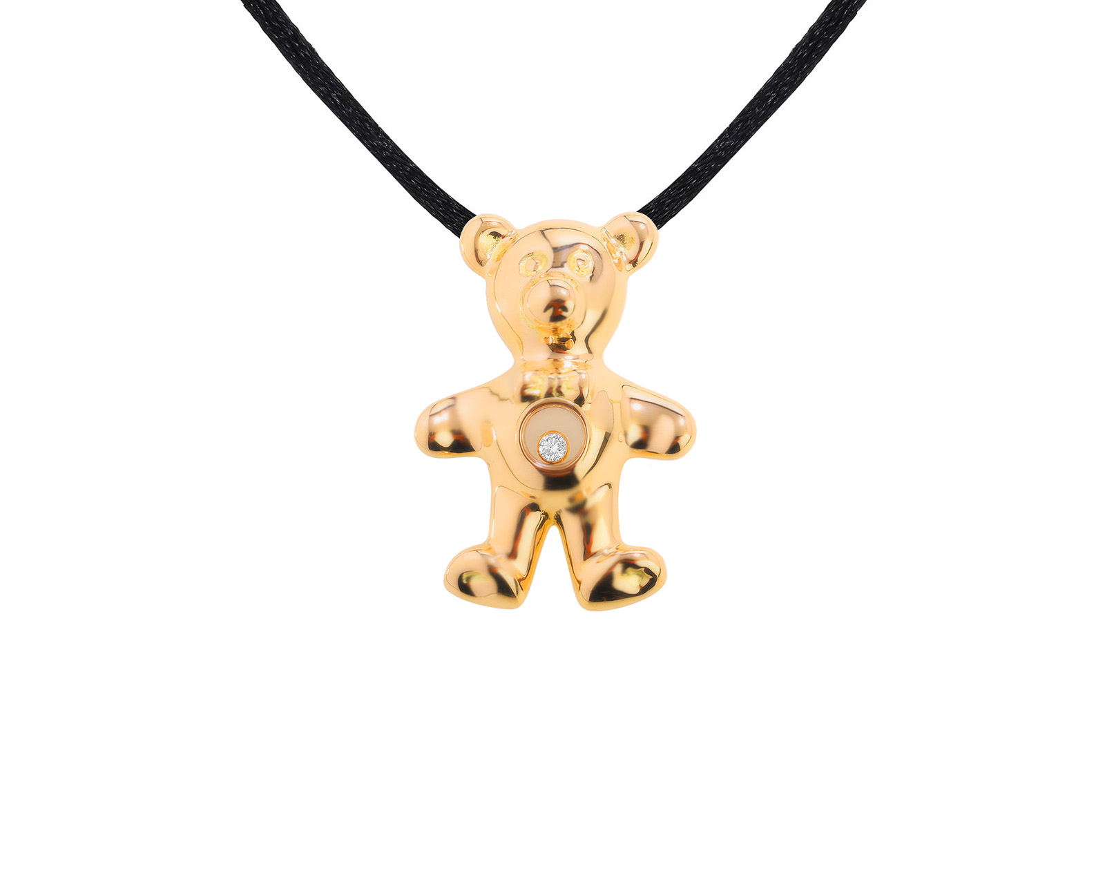 Оригинальный золотой кулон Chopard Teddy Bear Happy Diamonds 111122/10