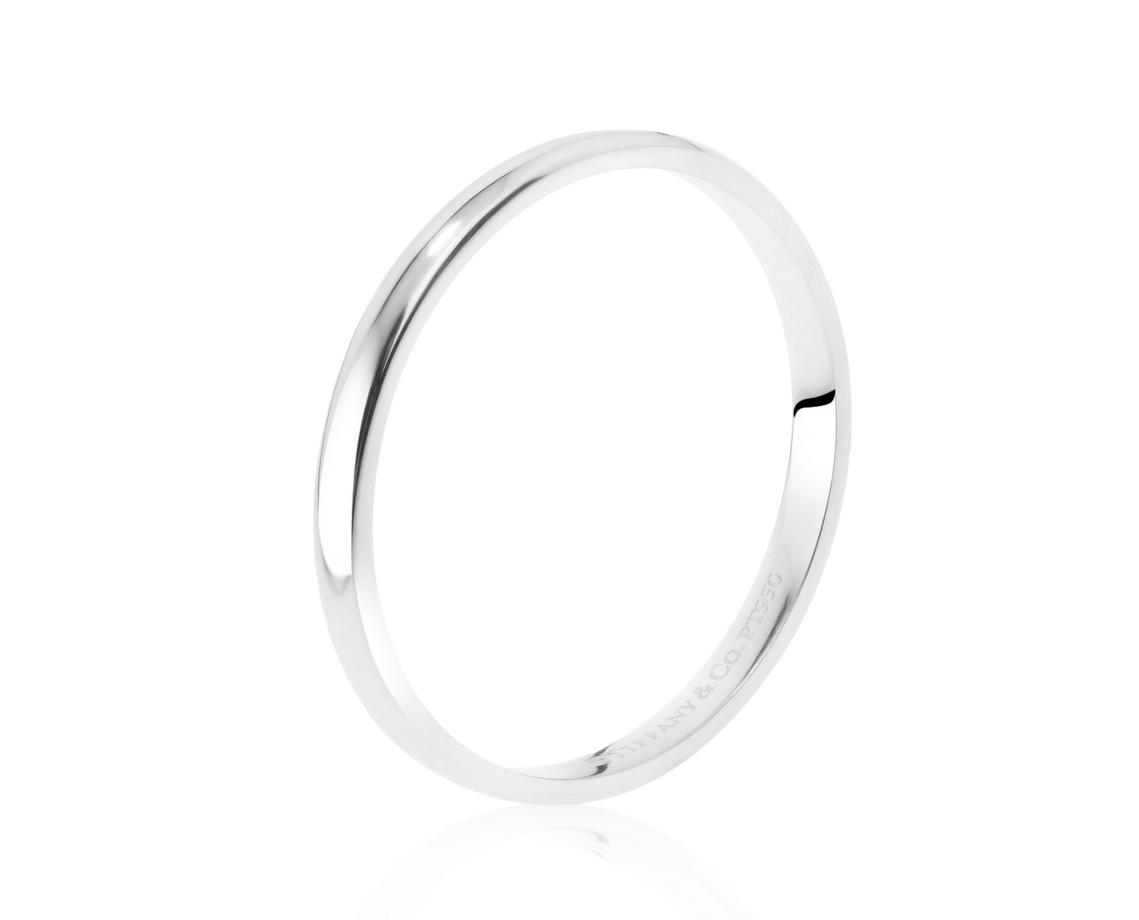 Оригинальное платиновое кольцо Tiffany&Co Classic 050621/8