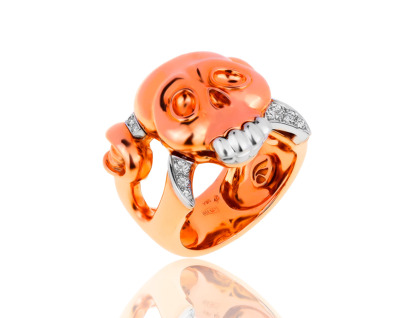 Оригинальное золотое кольцо с бриллиантами 0.20ct Magerit 270719/6