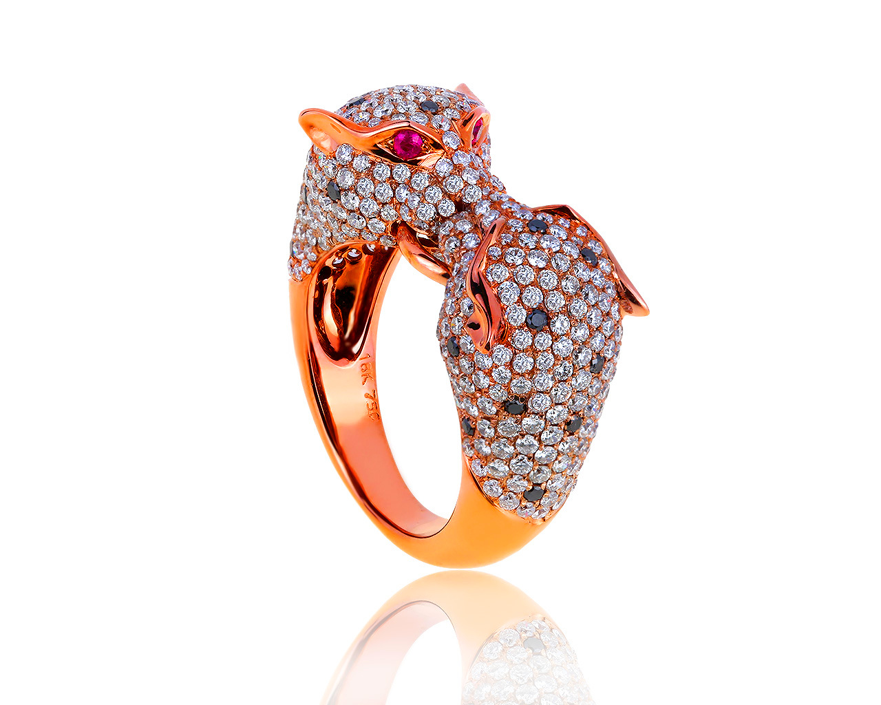 Шикарное золотое кольцо с рубинами и бриллиантами 3.00ct 150619/4 Шикарное золотое кольцо с рубинами и бриллиантами 3.00ct 150619/4