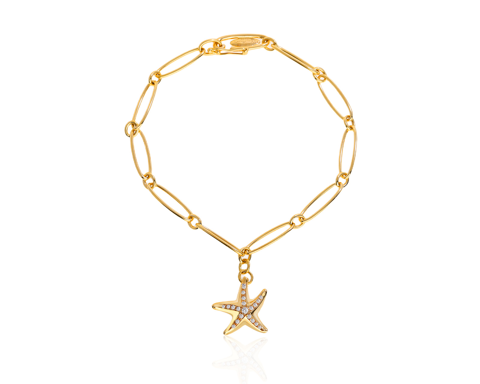 Оригинальный золотой браслет Tiffany&Co Elsa Peretti Starfish 100925/2