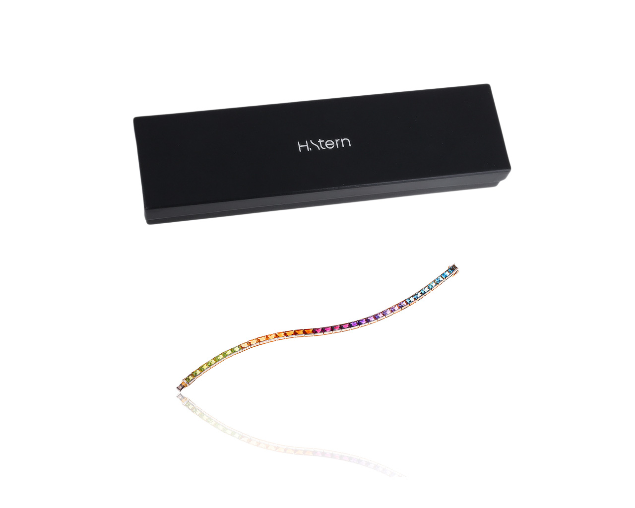 Оригинальный золотой браслет с цветными камнями 7.29ct H.Stern
