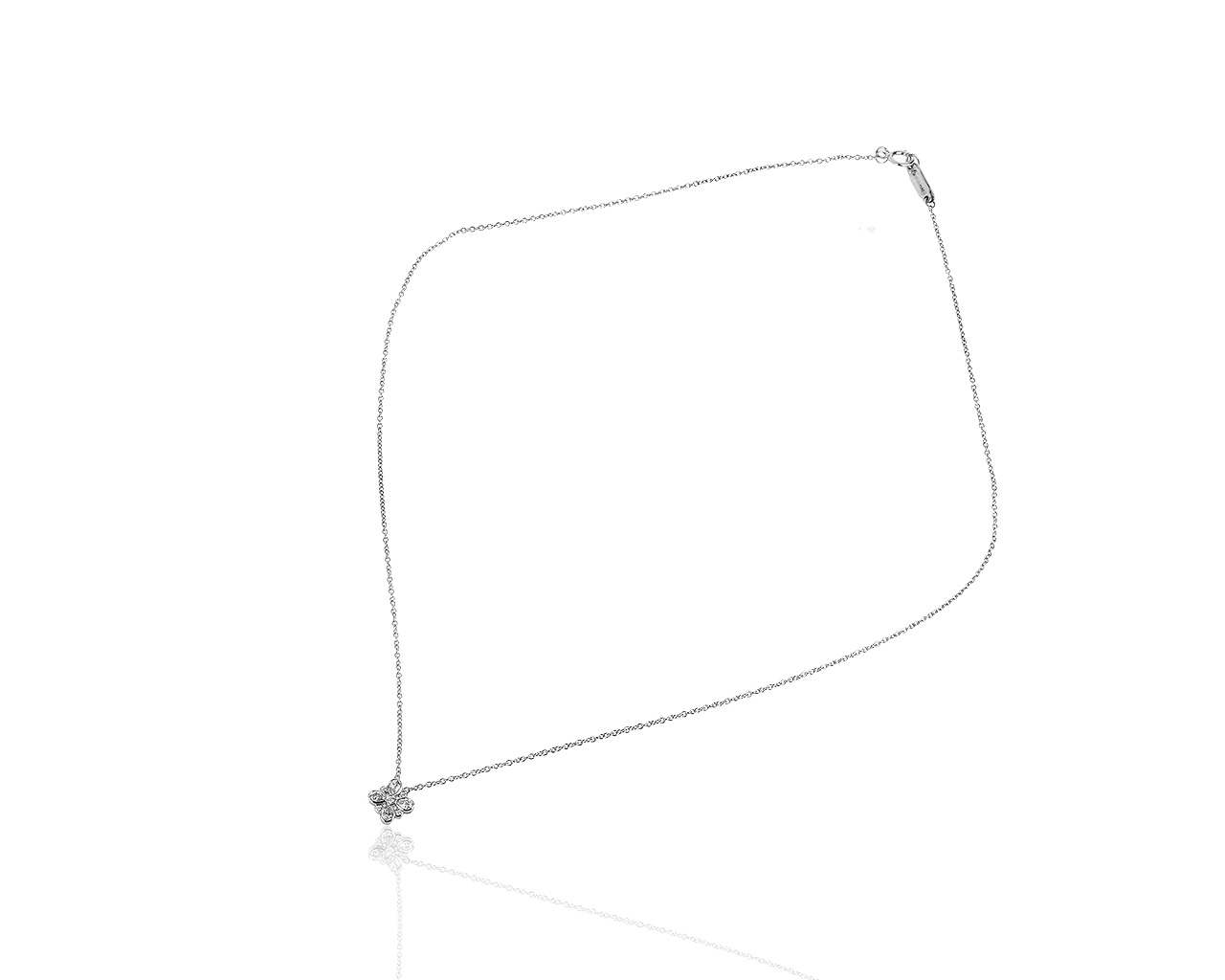 Оригинальный платиновый кулон с бриллиантами 0.22ct Tiffany&Co