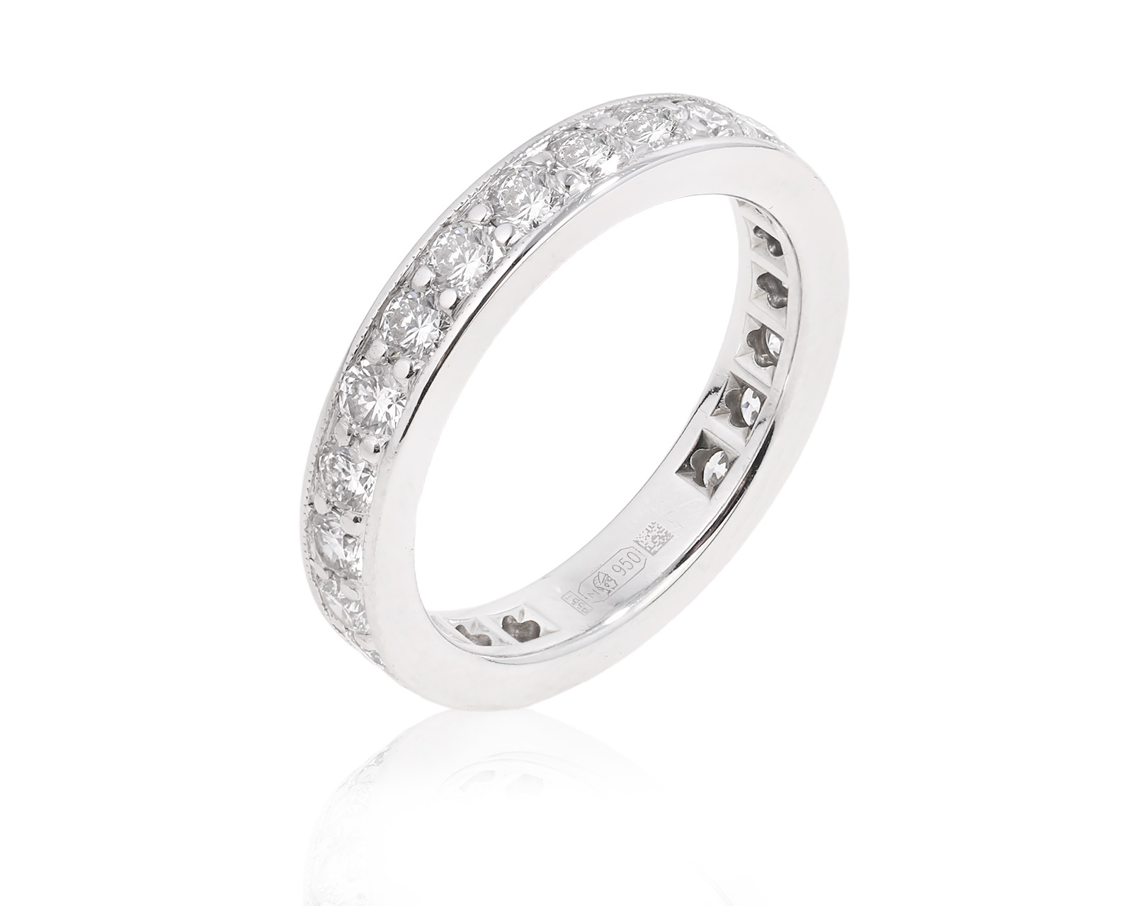 Оригинальное платиновое кольцо Tiffany&Co Full Eternity 030825/4