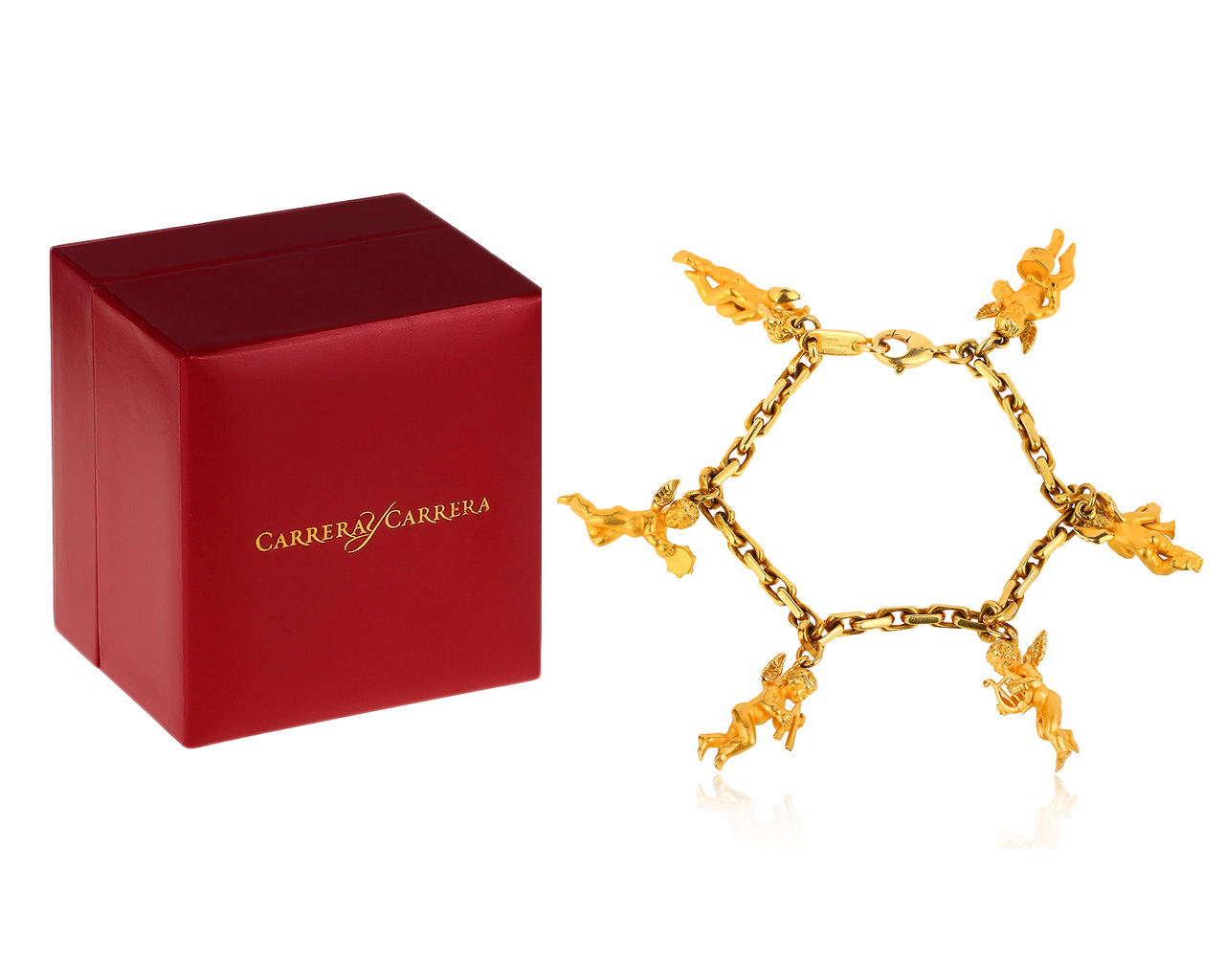 Изящный золотой браслет Carrera y Carrera Baby Angels