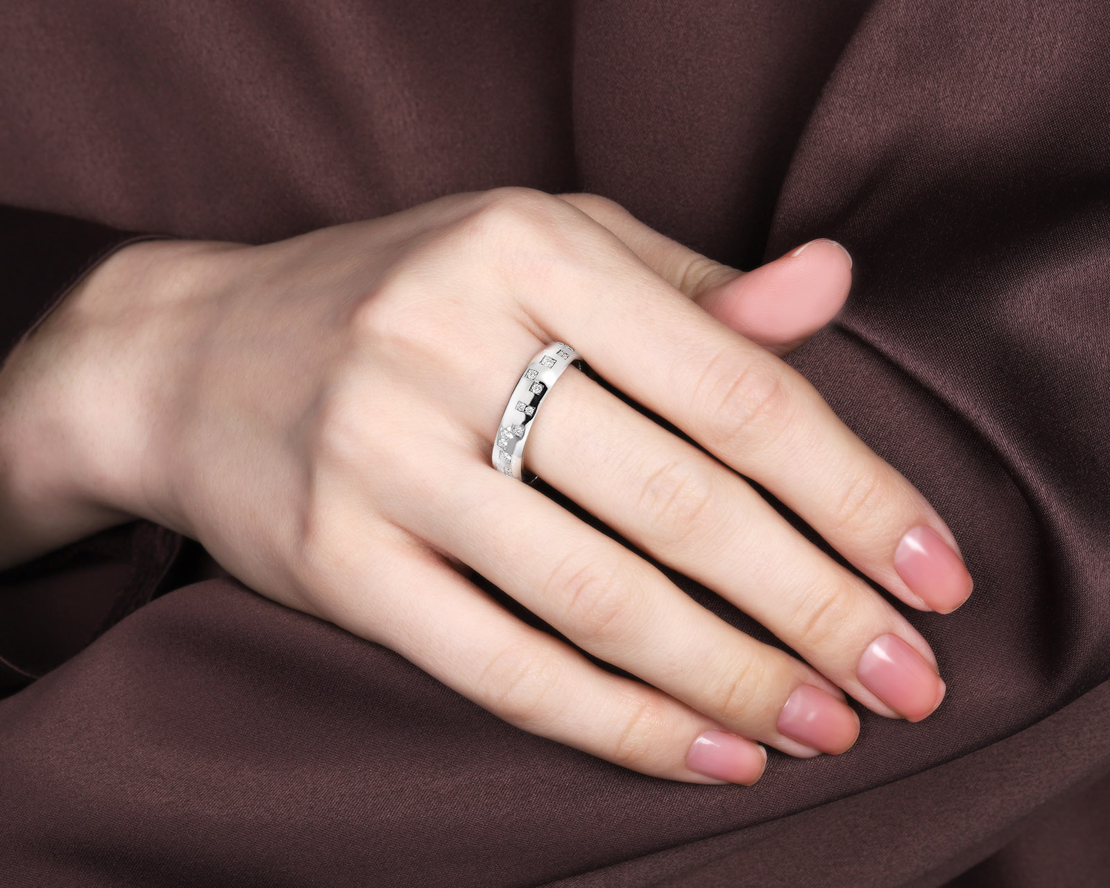 Оригинальное золотое кольцо с бриллиантами 0.47ct Jewellery Theatre Wedding