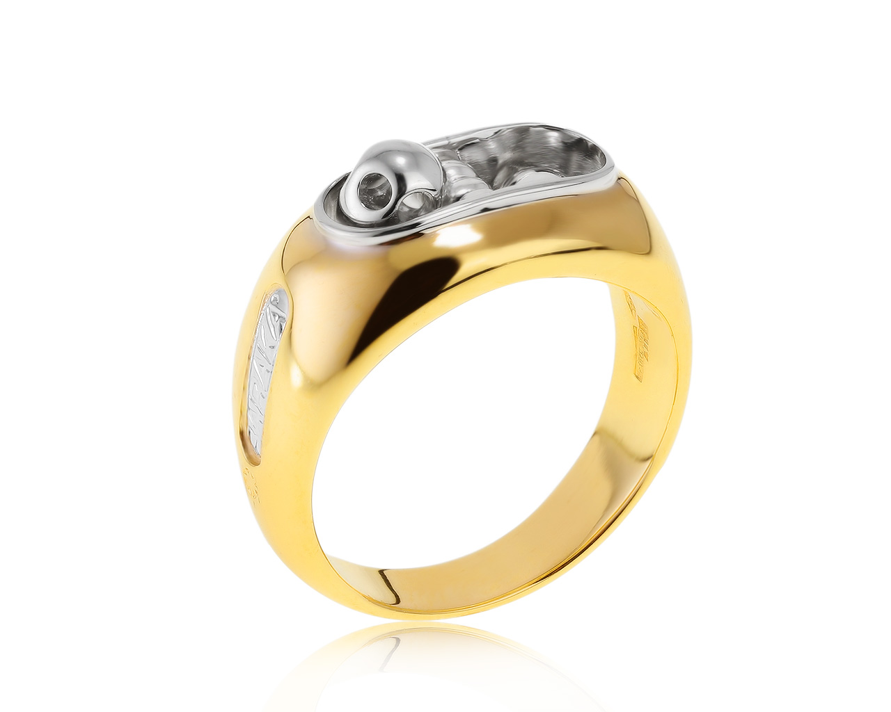 Оригинальное золотое кольцо с бриллиантами 0.20ct Baraka 010321/7