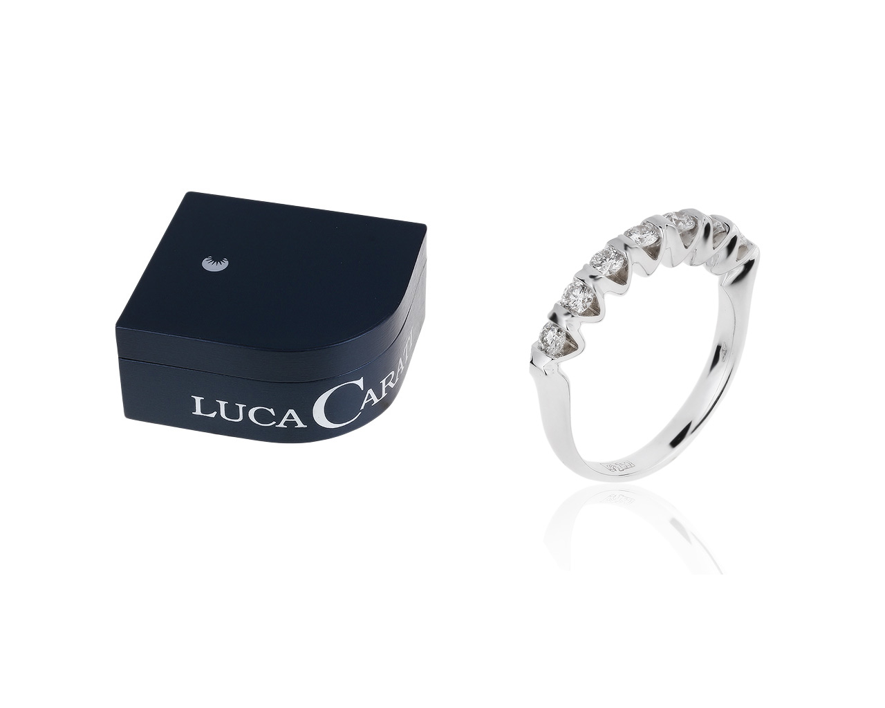 Оригинальное золотое кольцо с бриллиантами 0.50ct Luca Carati