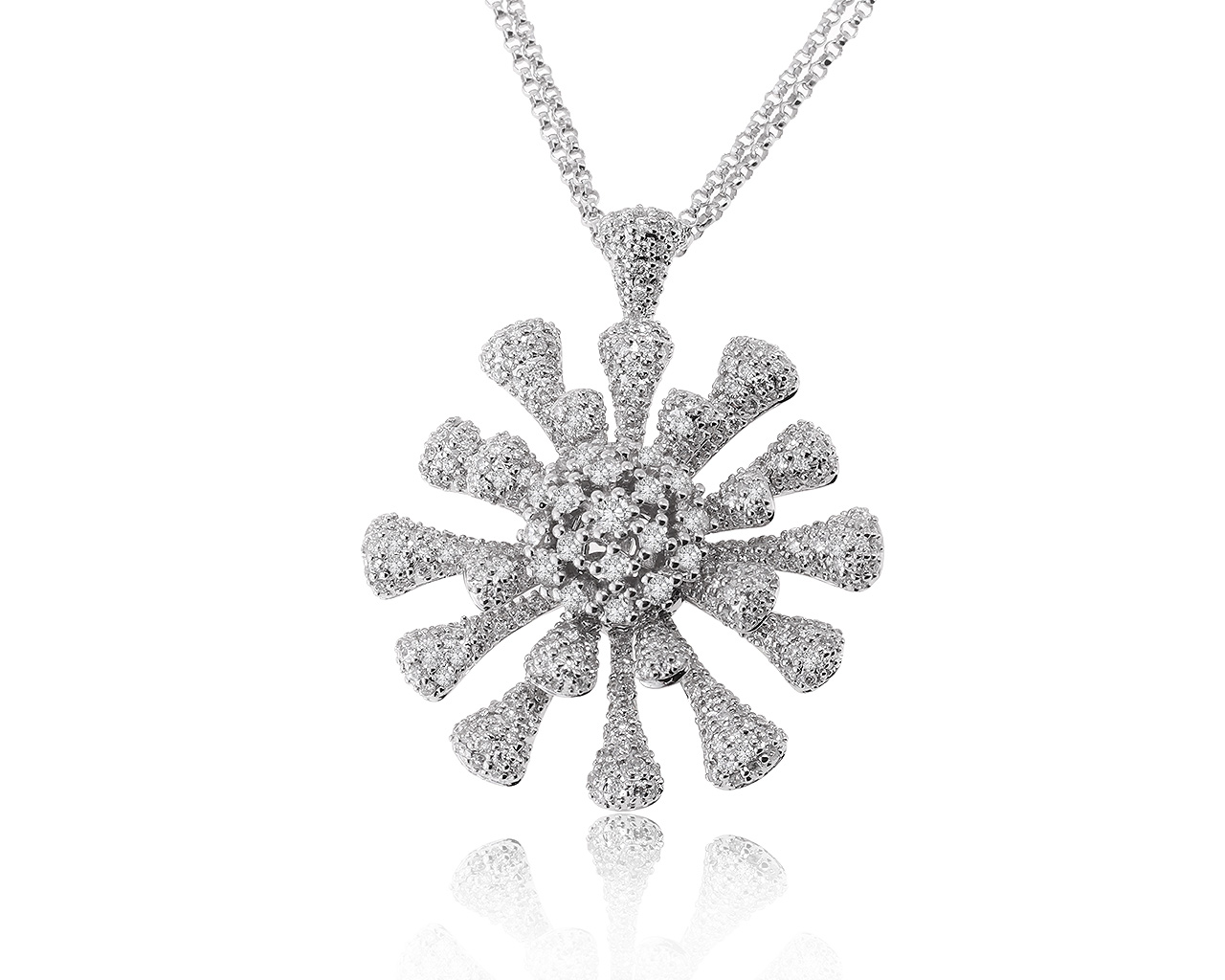 Роскошный золотой кулон с бриллиантами 1.47ct 231120/10