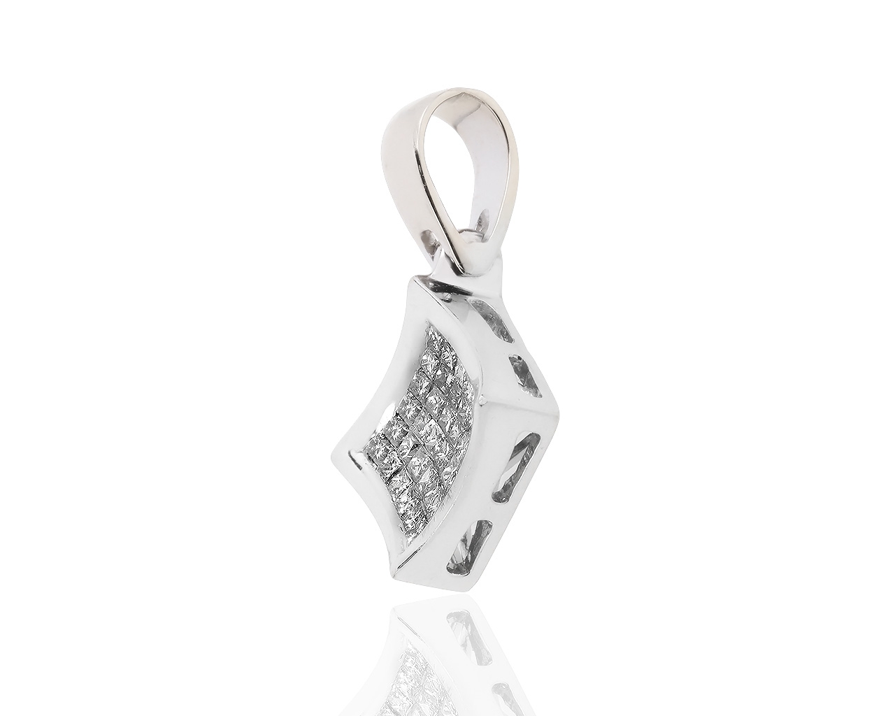 Изящная золотая подвеска с бриллиантами 0.40ct