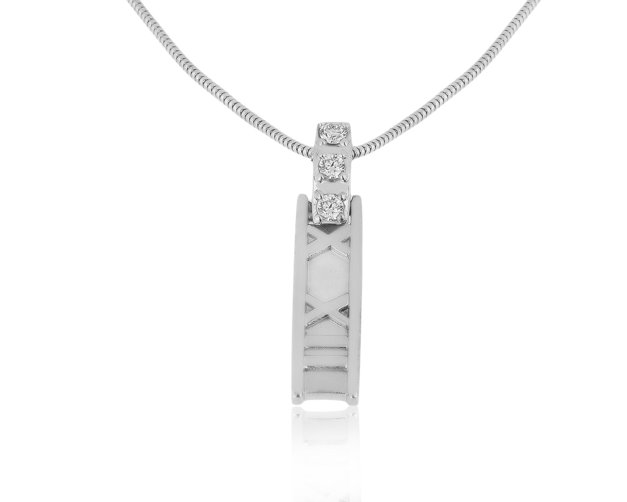 Оригинальный золотой кулон с бриллиантами 0.09ct Tiffany&Co Atlas 180920/2