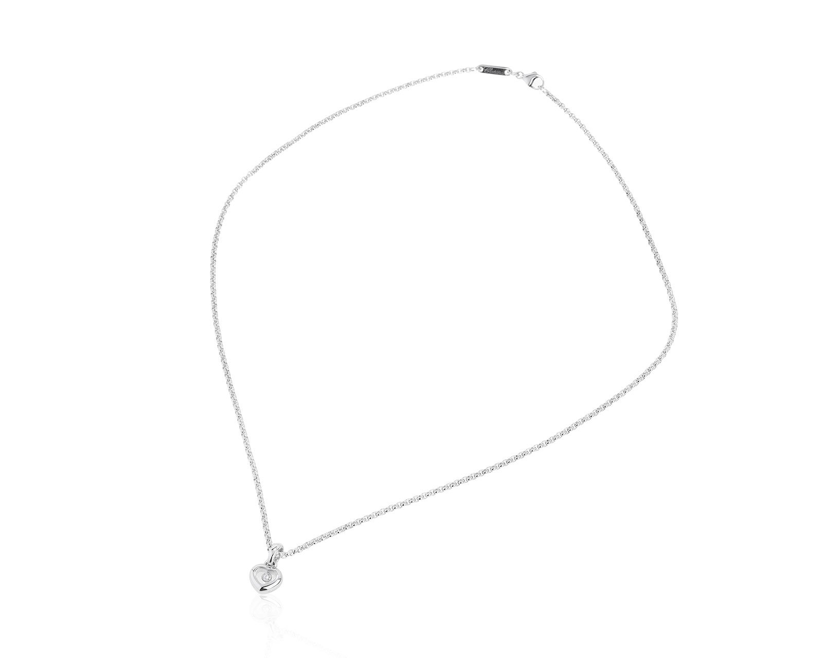 Оригинальный золотой кулон Chopard Happy Diamonds