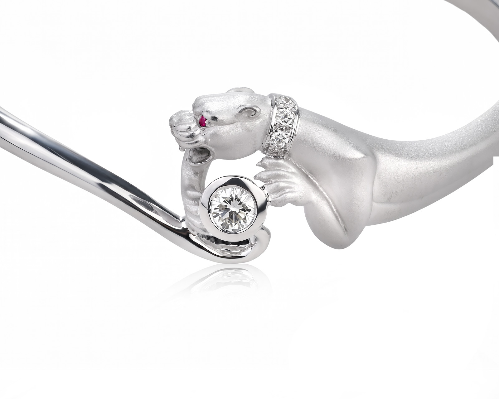 Оригинальный золотой браслет с бриллиантами 0.31ct Carrera y Carrera Panther