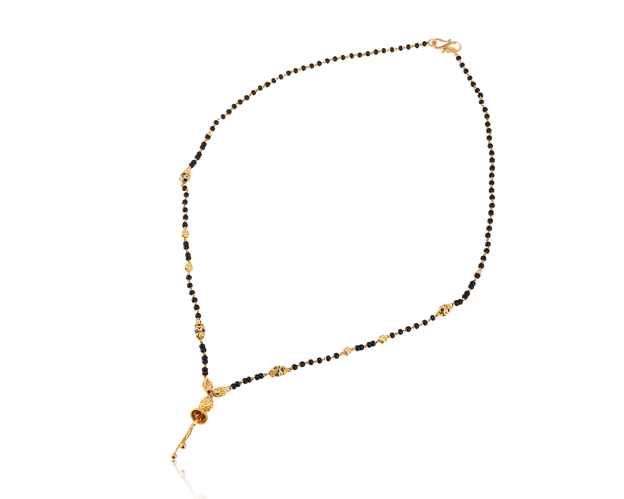 Волшебное золотое колье с ониксом 3.32ct