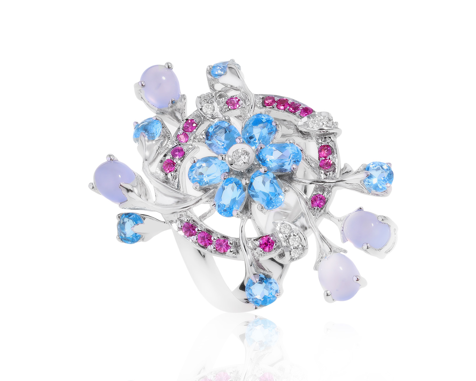 Изысканное золотое кольцо с топазами 2.01ct 290422/8 Изысканное золотое кольцо с топазами 2.01ct 290422/8
