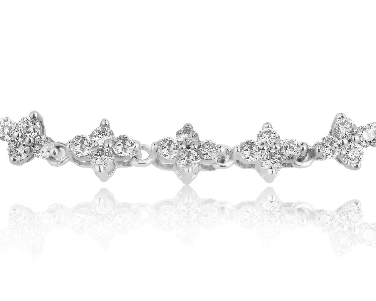 Притягательный золотой браслет с бриллиантами 0.70ct