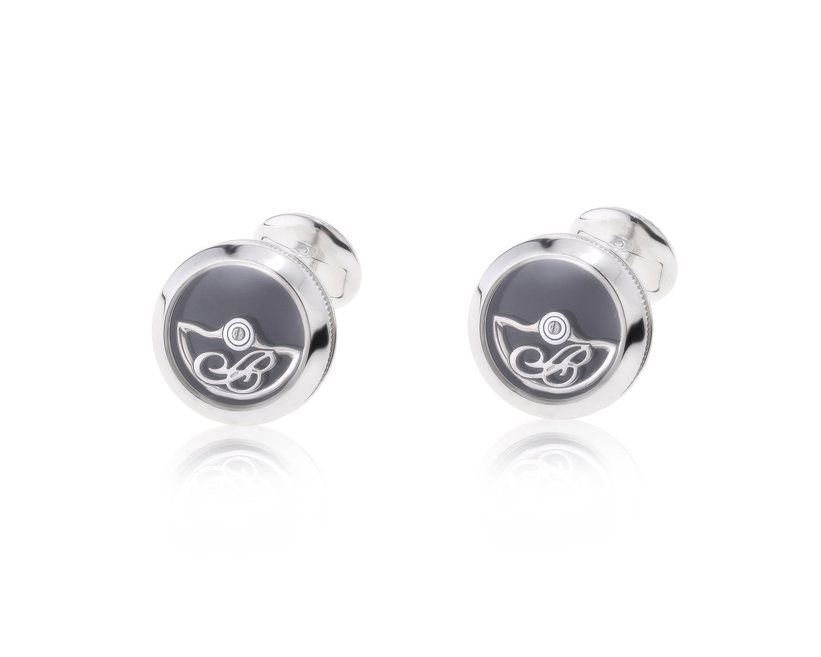 Оригинальные золотые запонки Breguet Cufflinks Rotor