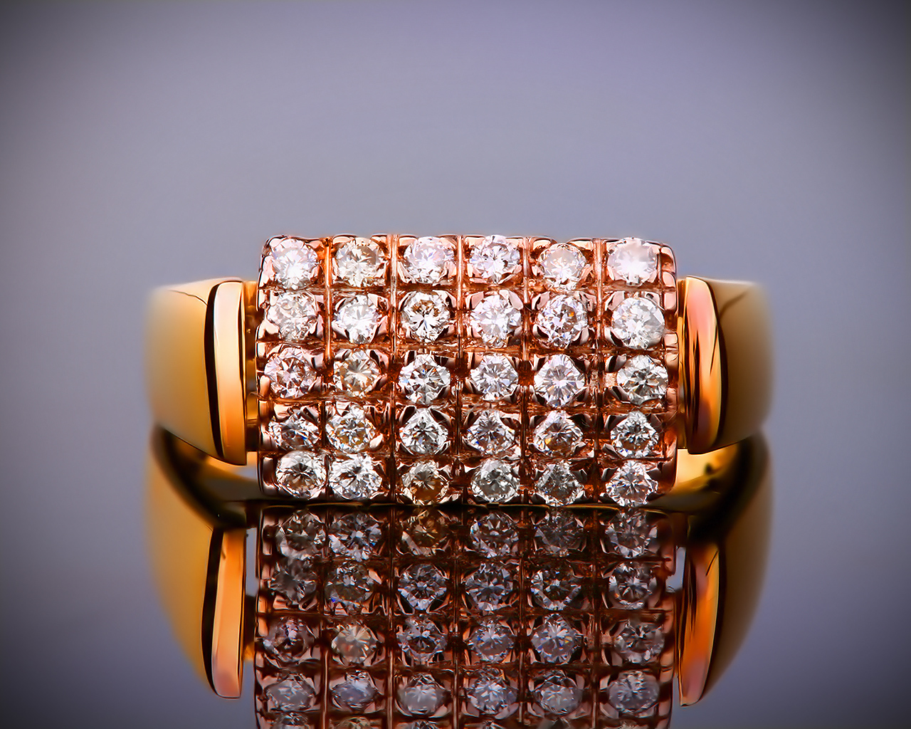 Экстравагантное бриллиантовое кольцо 0.40ct 050217/7