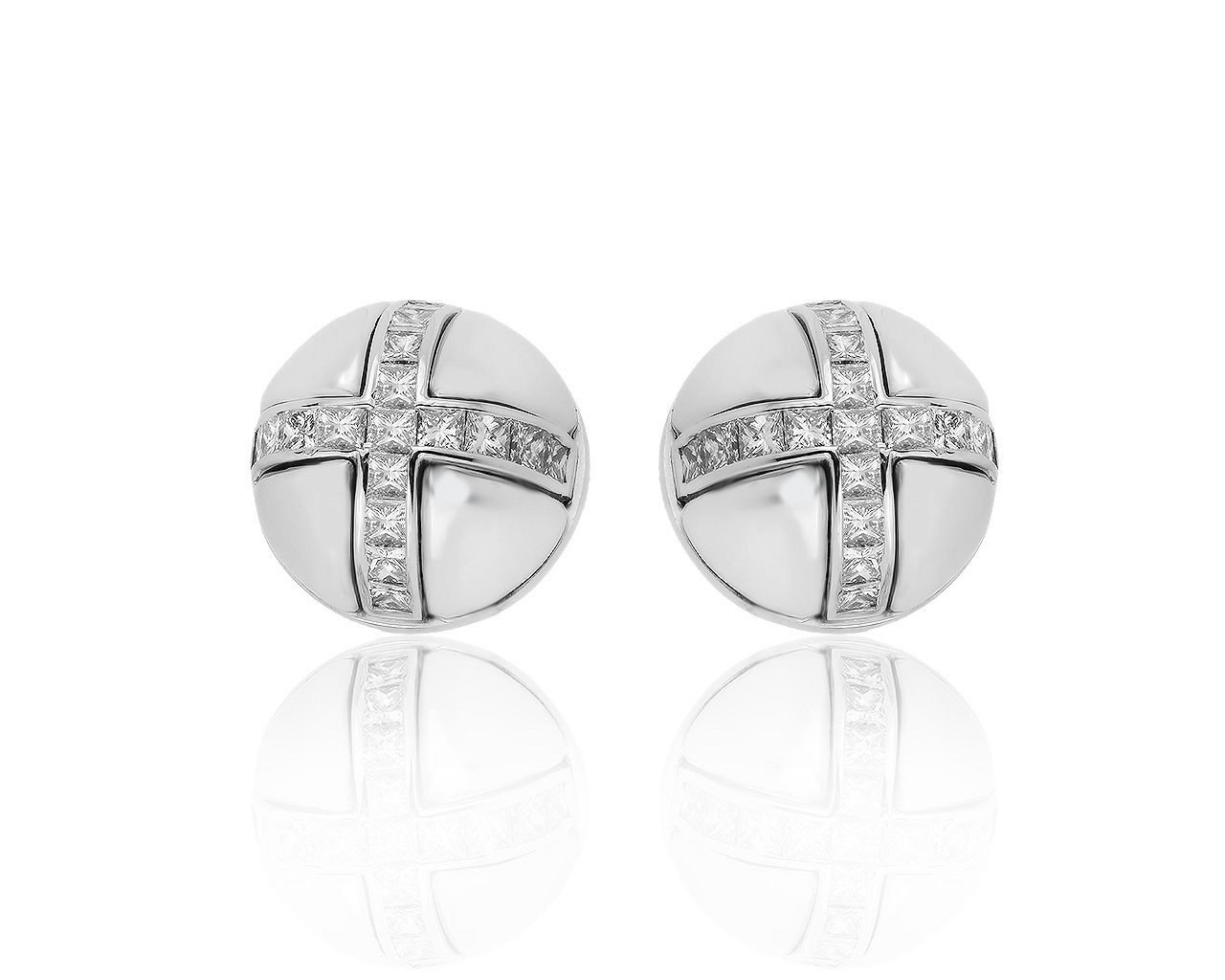 Оригинальные золотые серьги с бриллиантами 2.00ct Garrard 280819/14