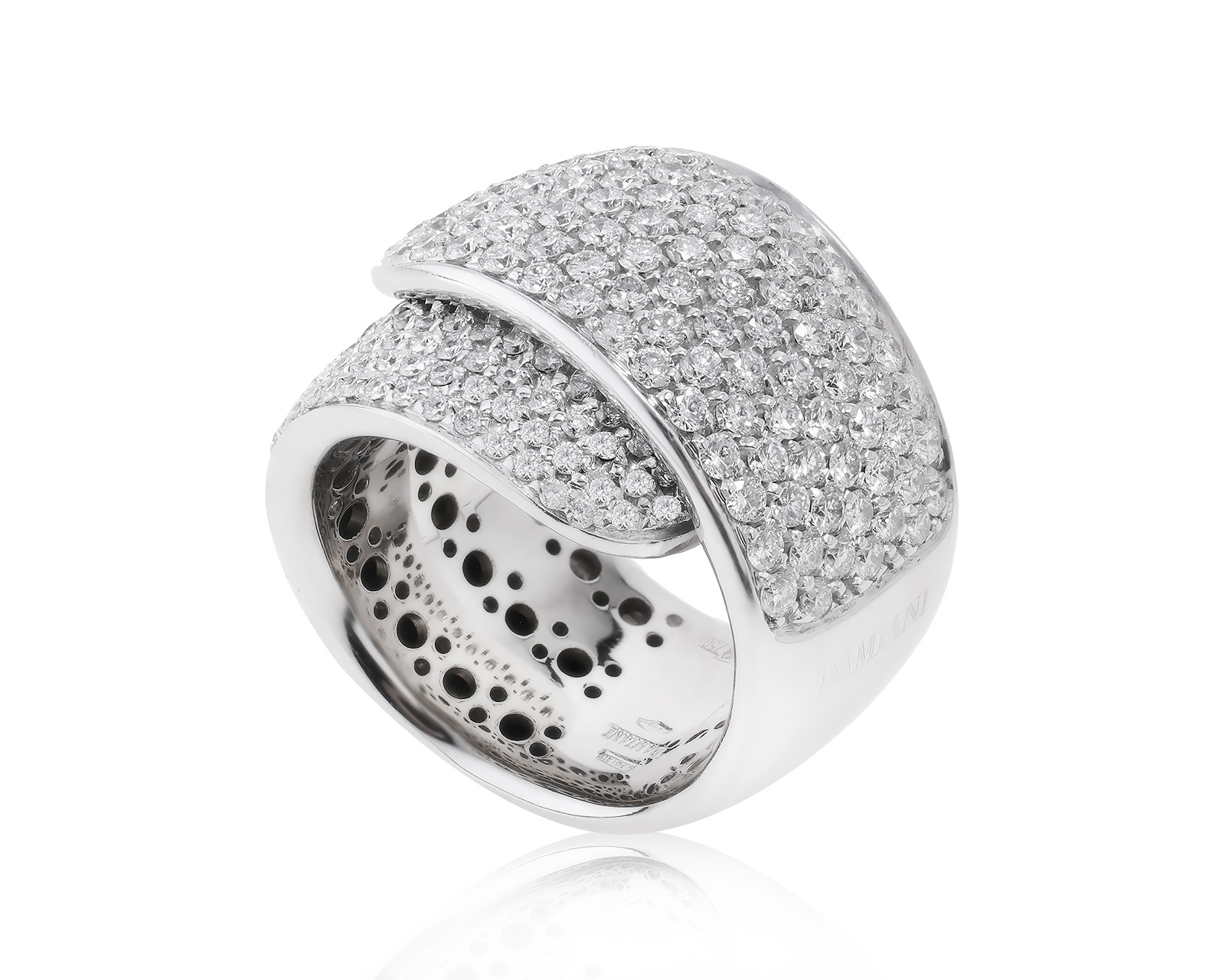 Оригинальное золотое кольцо с бриллиантами 2.65ct Damiani 280423/1