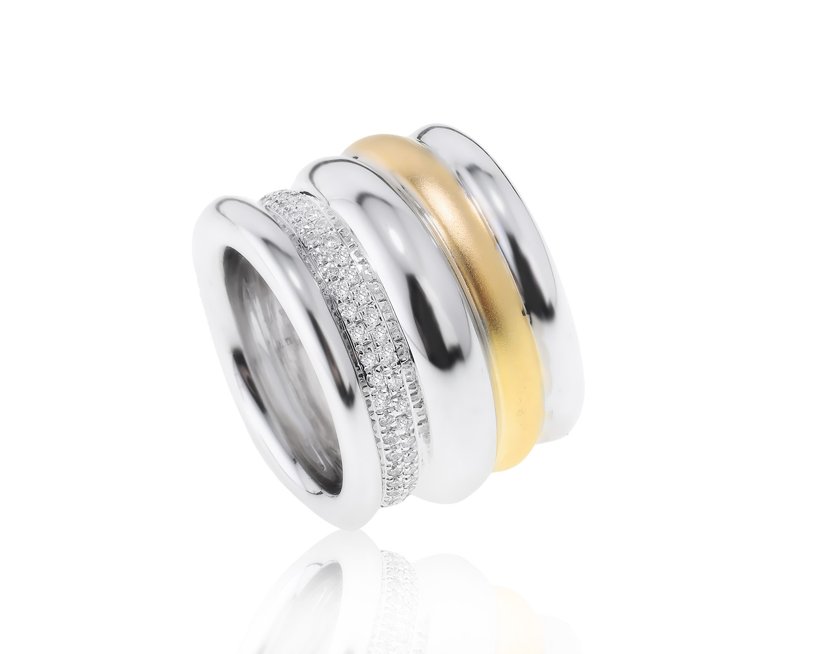 Оригинальное золотое кольцо Pomellato Tubolare