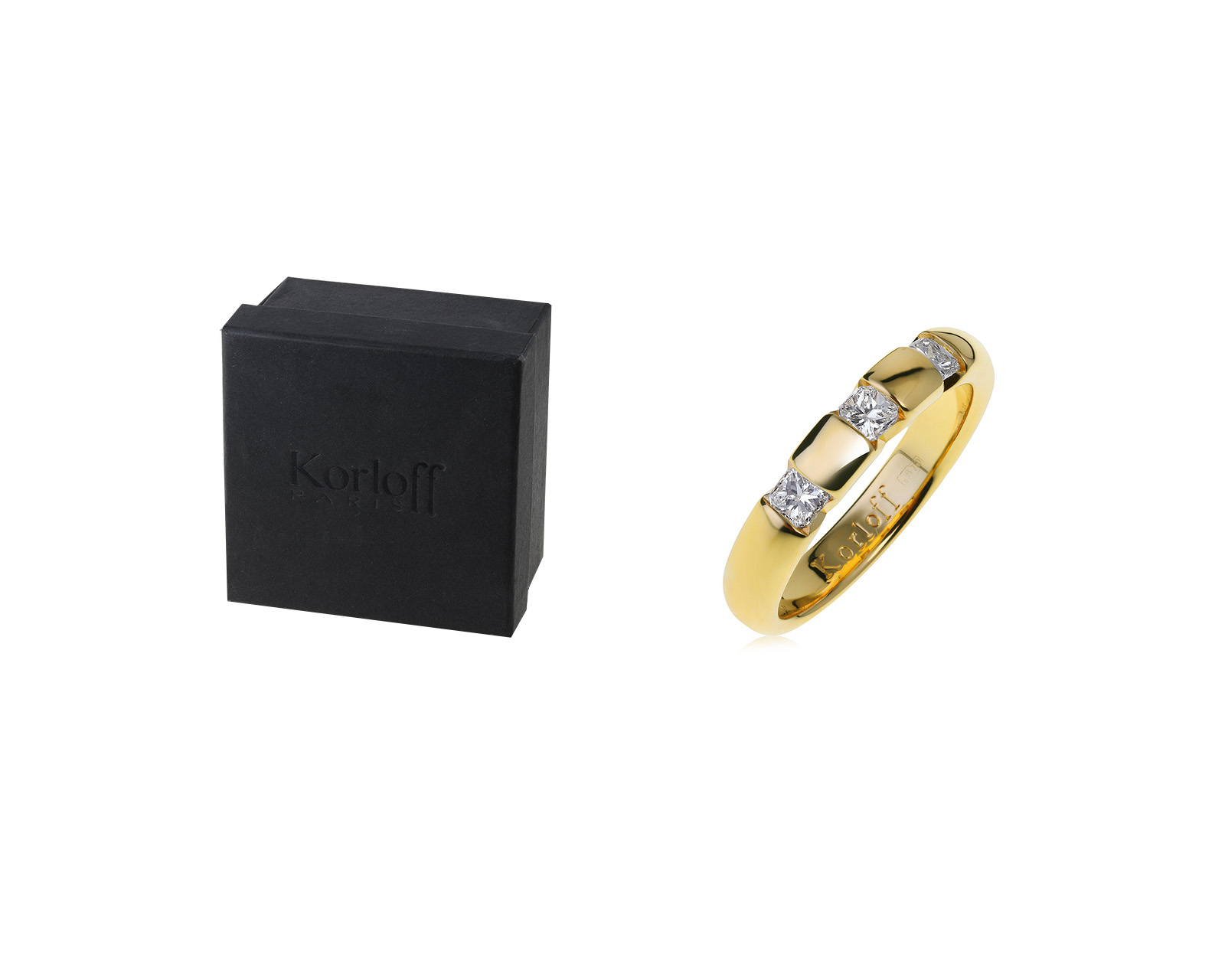 Оригинальное золотое кольцо с бриллиантами 0.60ct Korloff