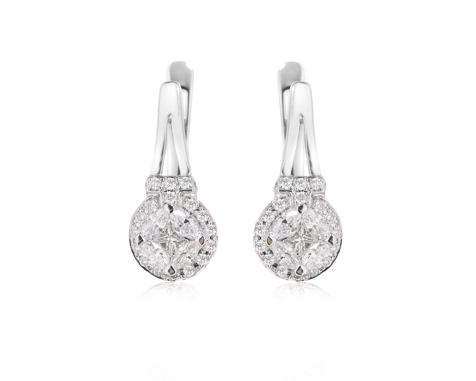 Золотые серьги с бриллиантами 1.01ct 280426/3