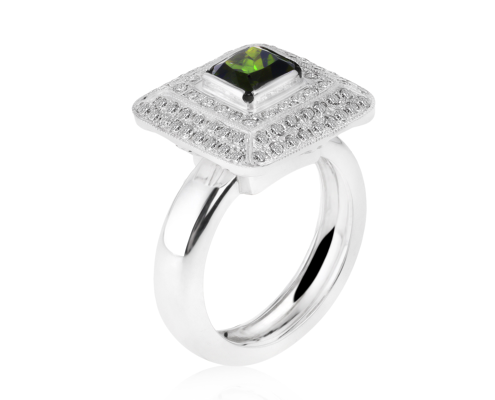 Солидное золотое кольцо с турмалином 0.95ct 250521/6