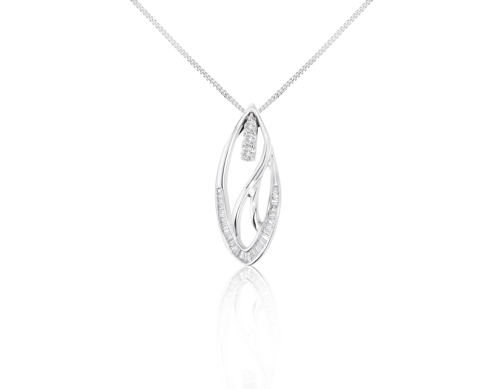 Изящный золотой кулон с бриллиантами 0.54ct 230421/12