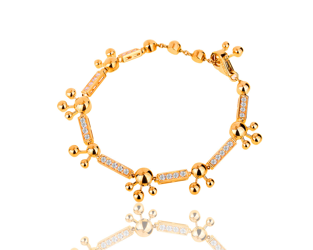 Оригинальный золотой браслет с бриллиантами 1.50ct Bvlgari 150119/3