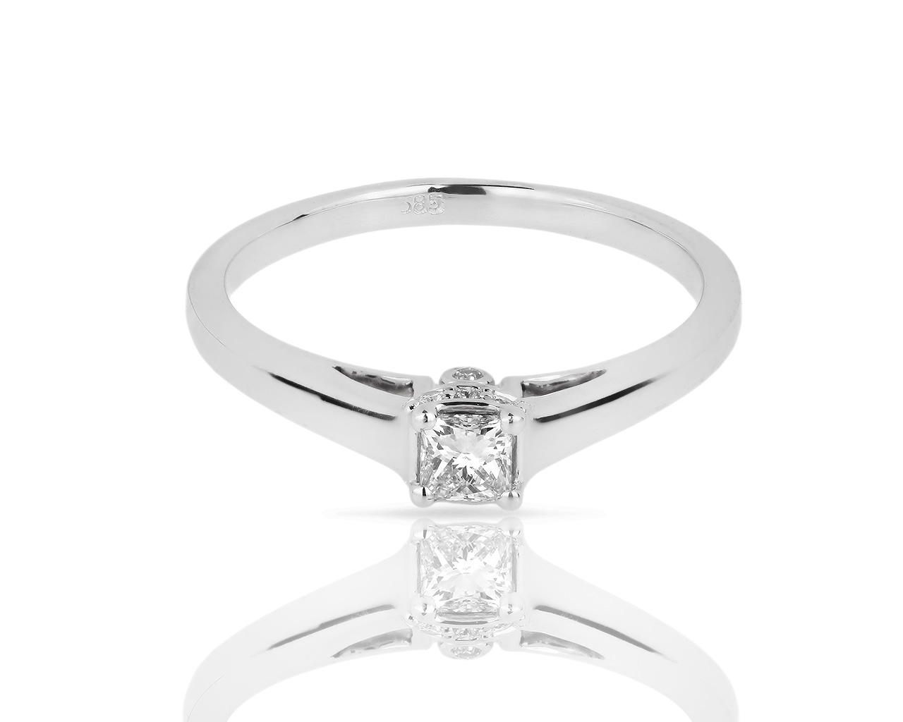 Стильное золотое кольцо с бриллиантами 0.32ct 190217/16