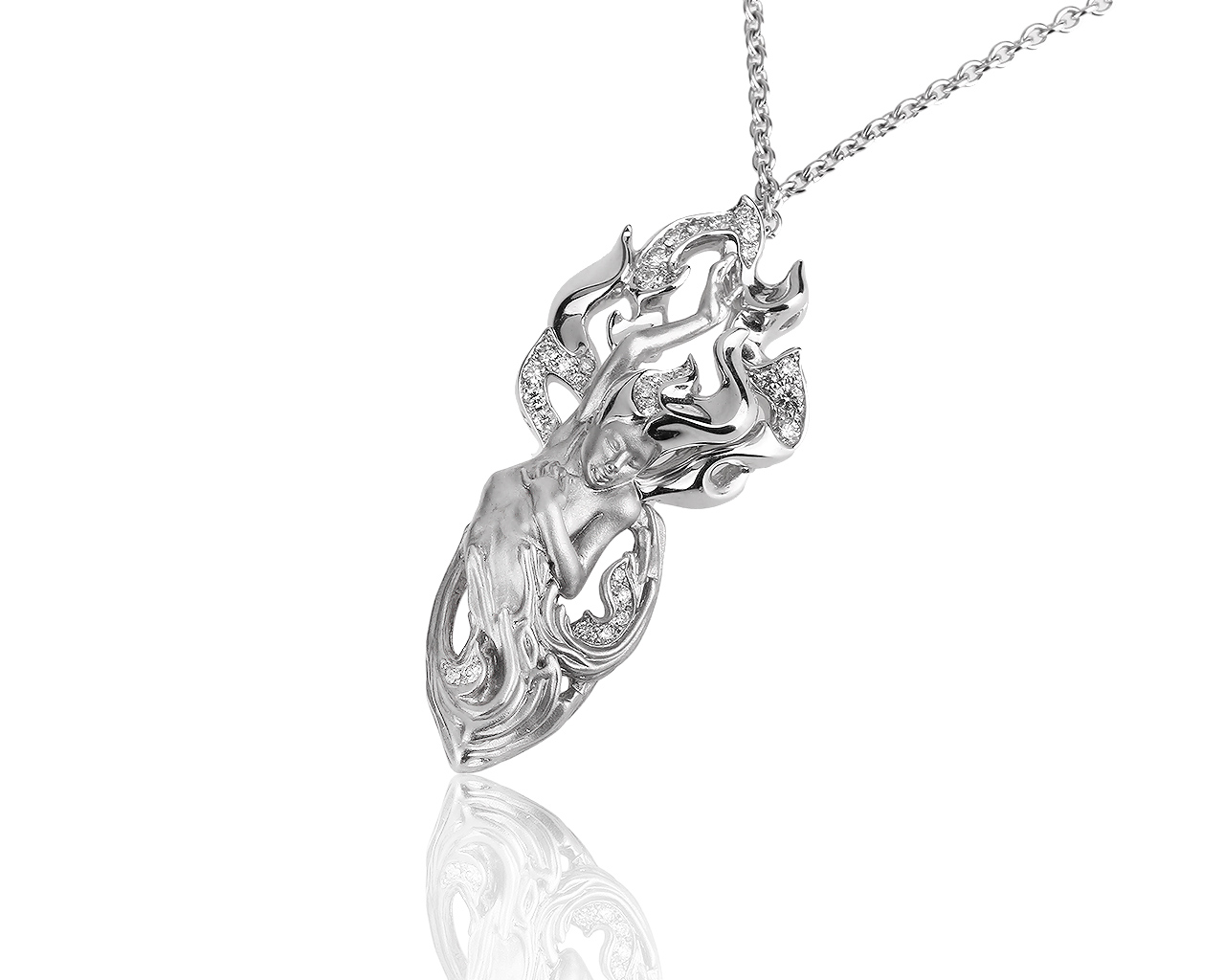 Золотая подвеска с бриллиантами 0.44ct Magerit New Fire 161216/3