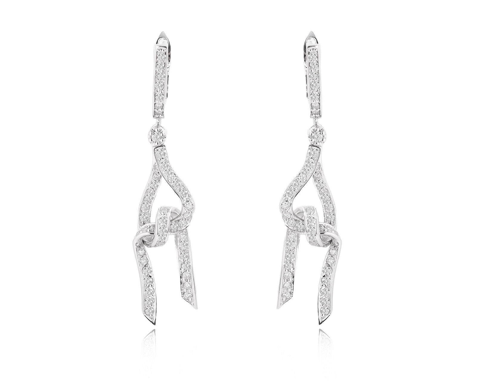 Золотые серьги с бриллиантами 0.98ct 181125/6