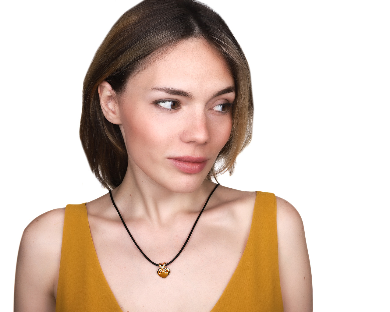 Оригинальный золотой кулон с бриллиантами 0.10ct Chaumet Liens