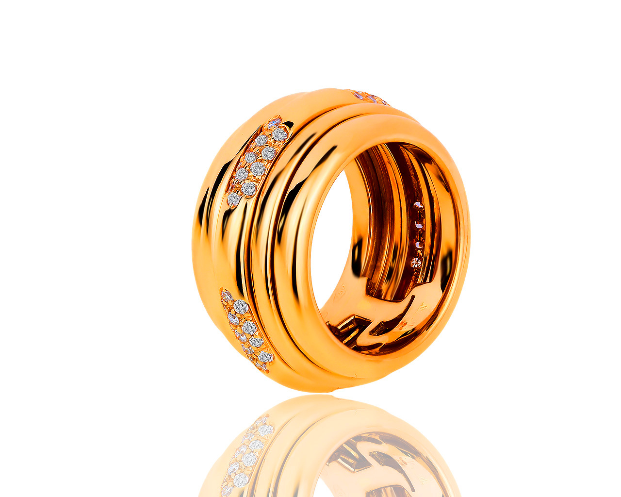 Оригинальное золотое кольцо с бриллиантами 0.45ct Piaget Possession