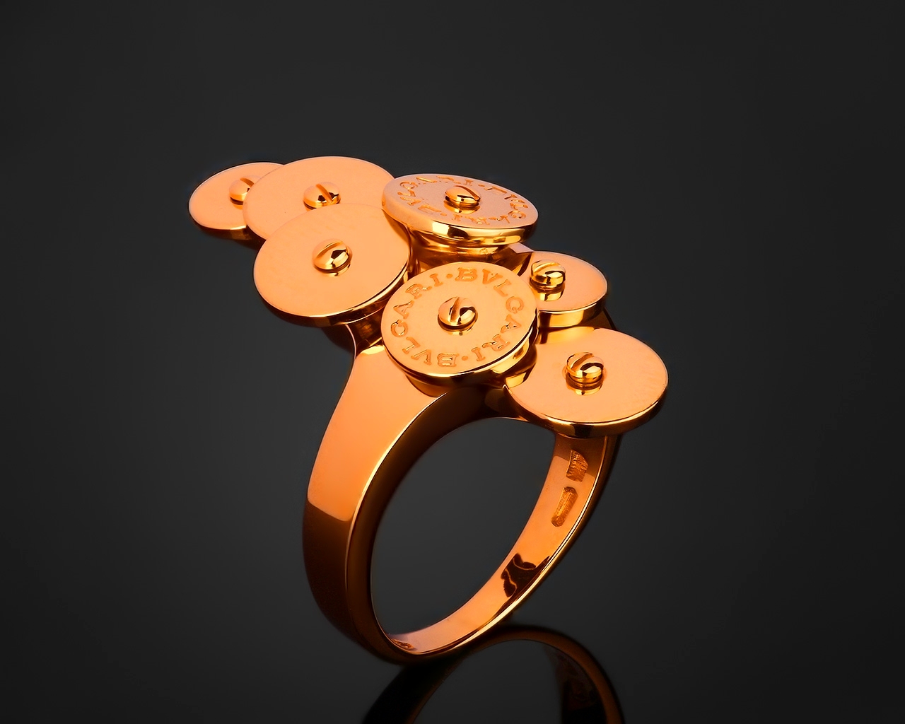 Оригинальное золотое кольцо Bvlgari Cicladi 231117/3