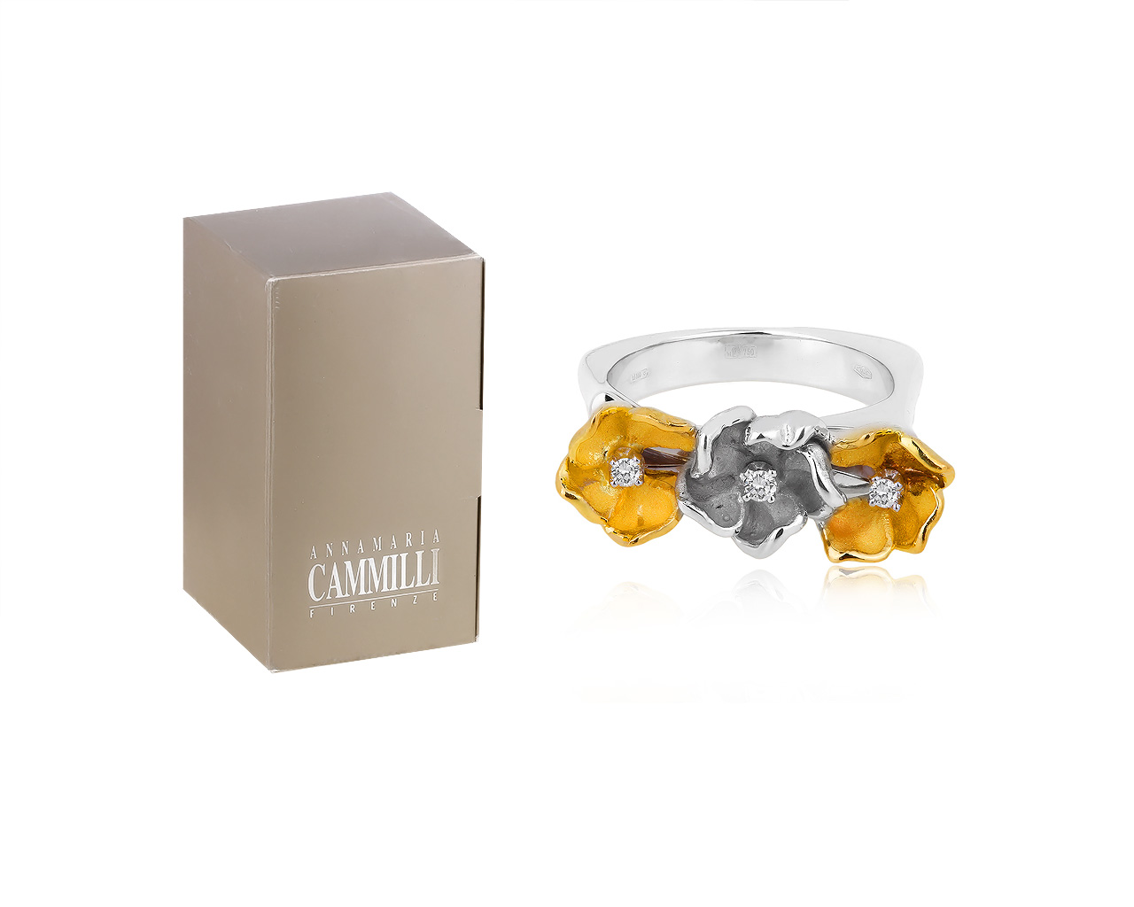 Изящное золотое кольцо Annamaria Cammilli