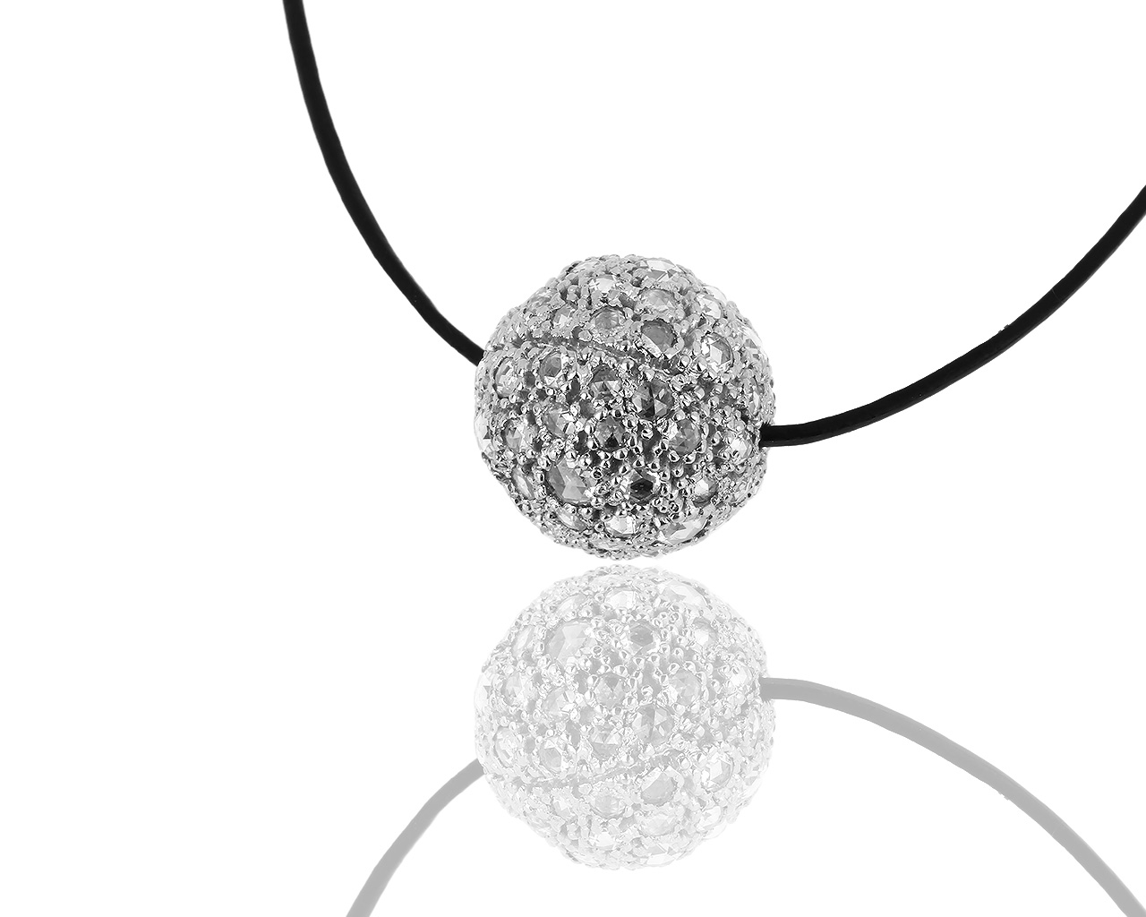 Золотая подвеска с бриллиантами 2.40ct 160418/5