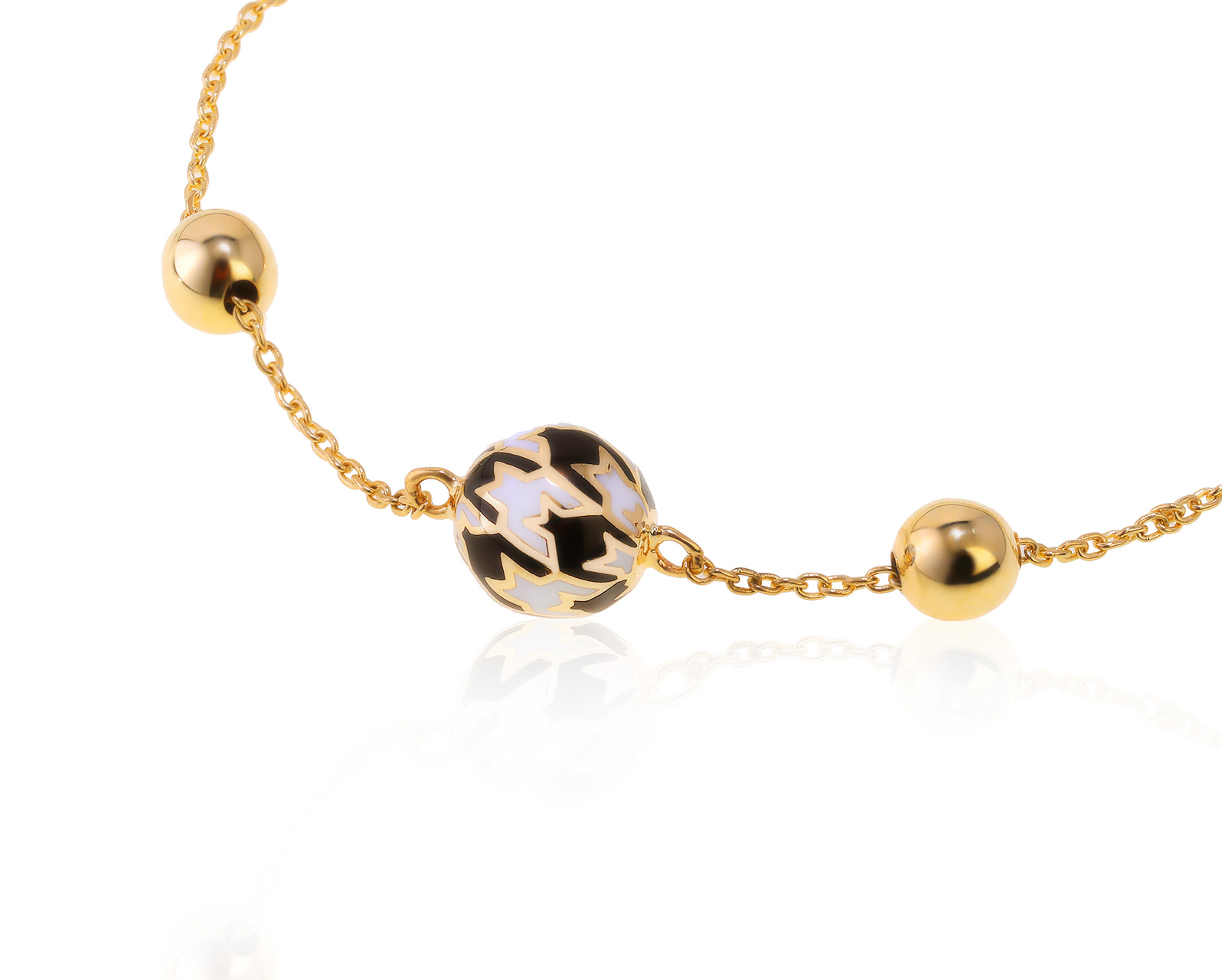 Оригинальный золотой браслет Roberto Bravo Pied De Poule