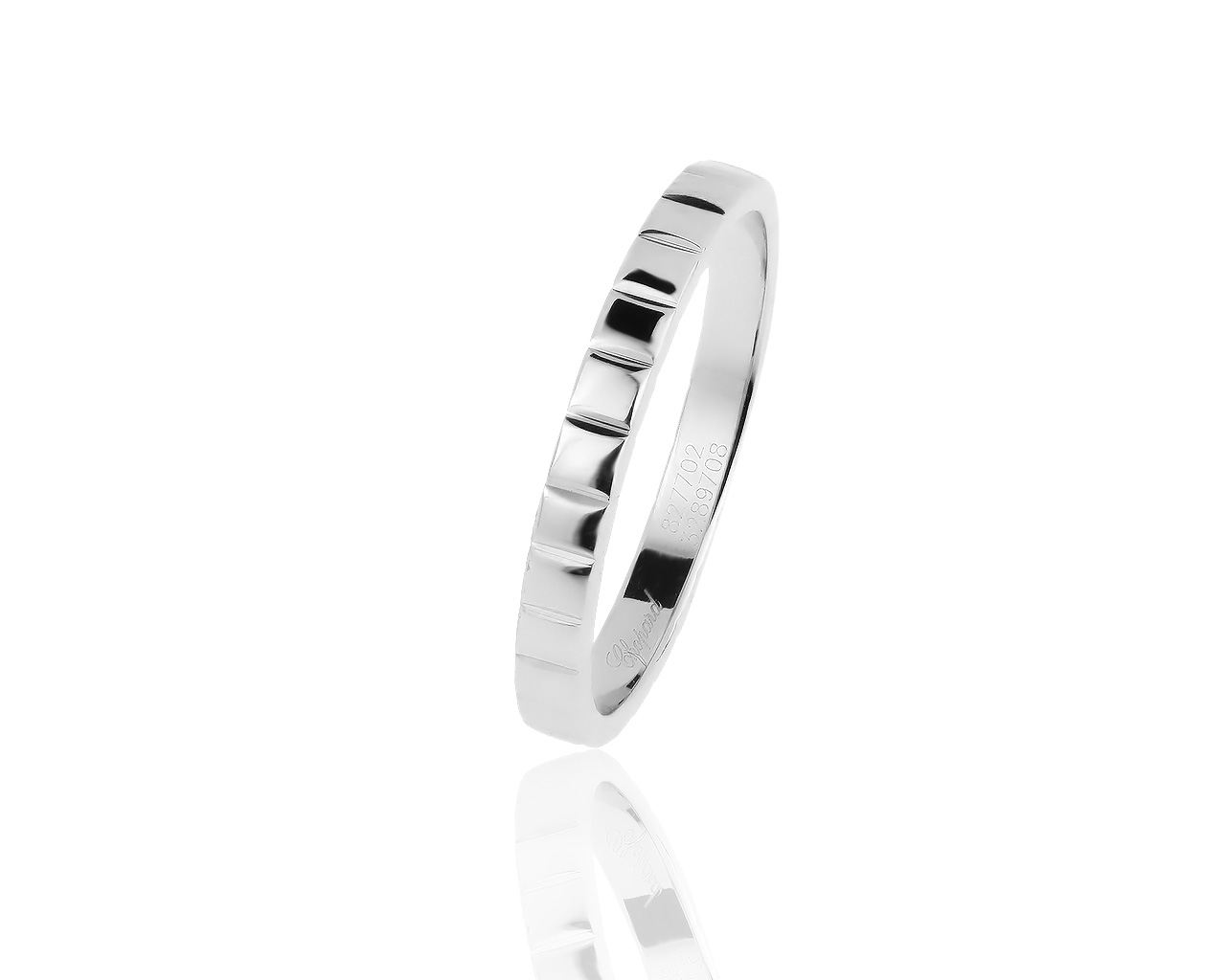 Оригинальное золотое кольцо Chopard Ice Cube 290419/11