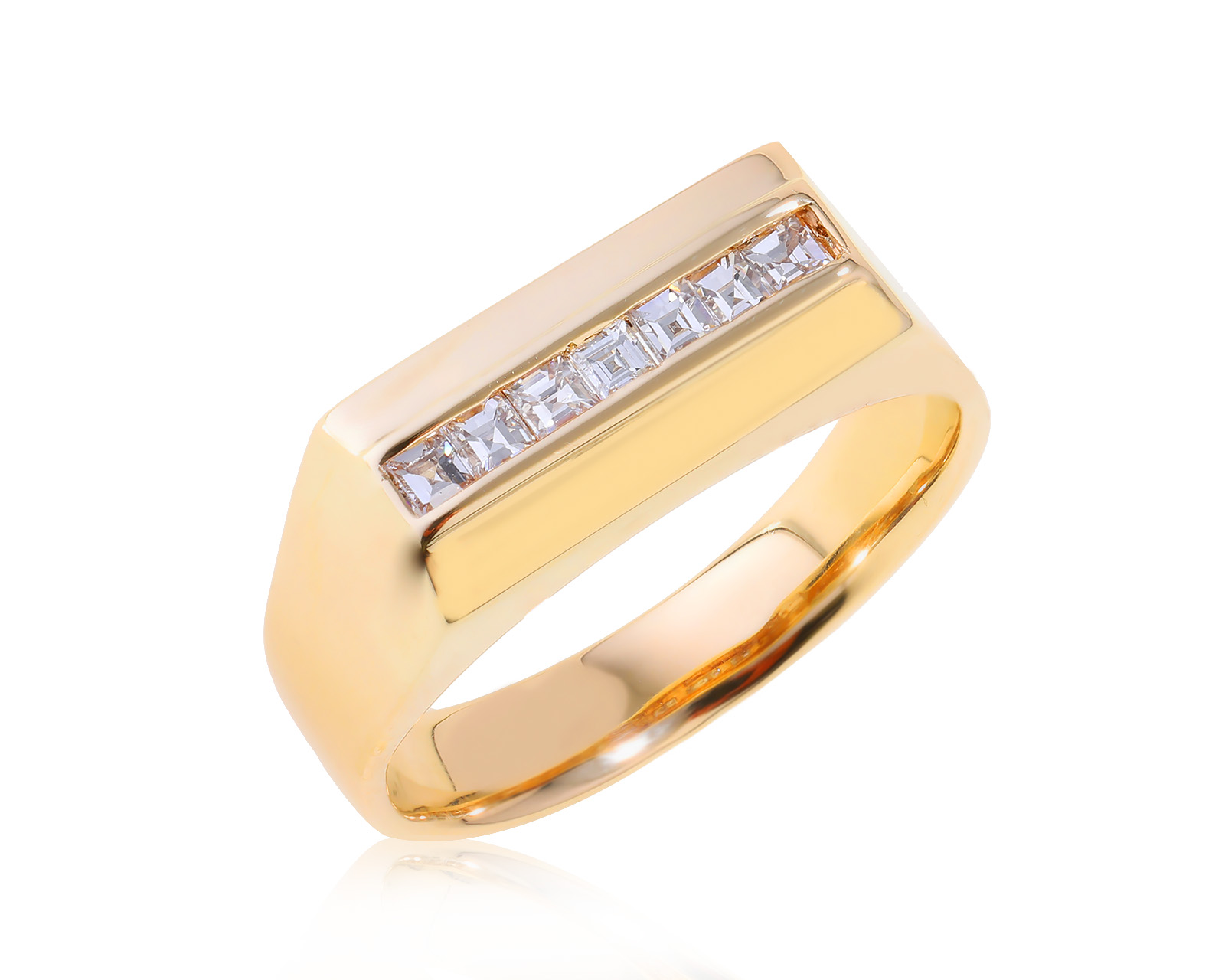 Золотое кольцо с бриллиантами 0.43ct