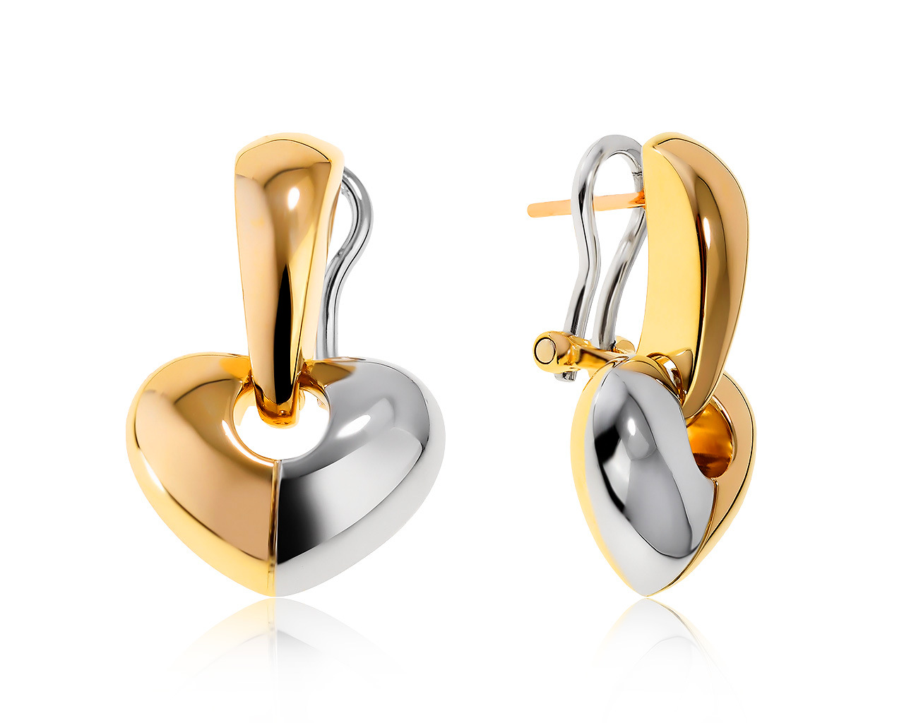 Оригинальные золотые серьги Chimento