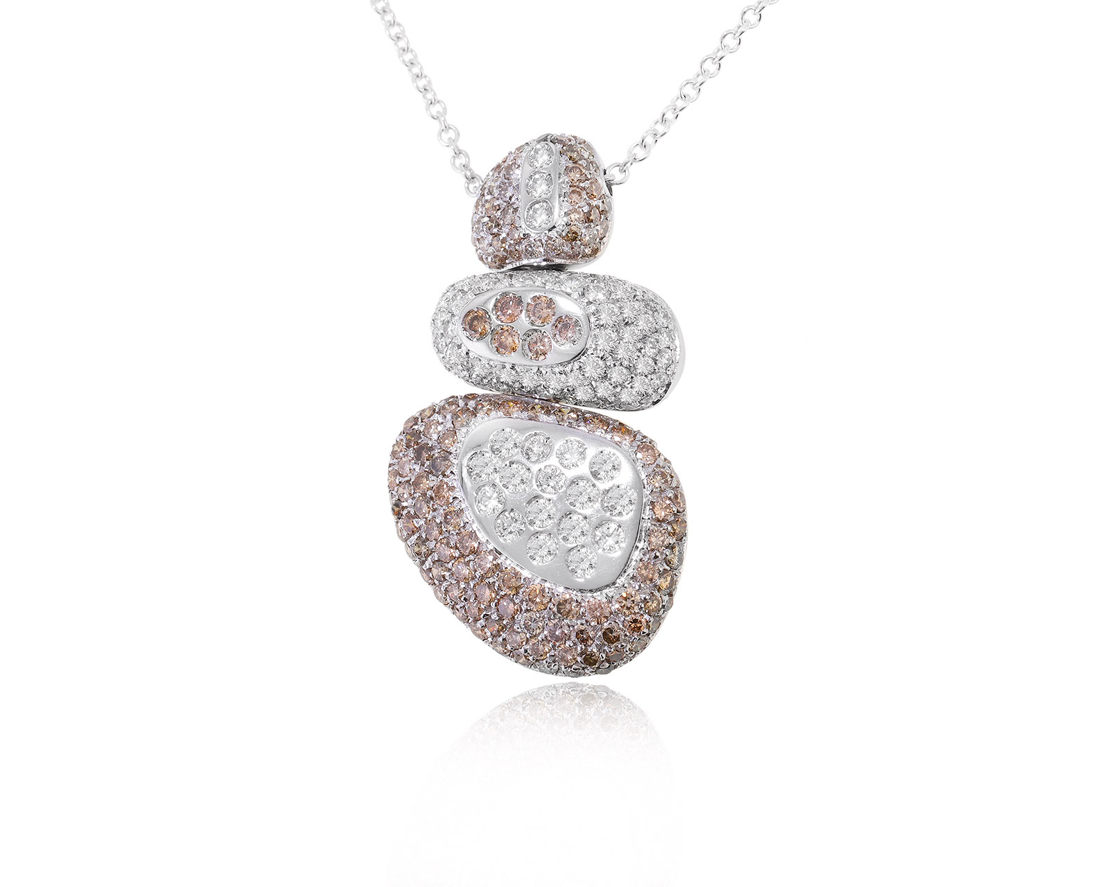 Оригинальное золотое колье с бриллиантами 3.32ct Luca Carati 130424/3