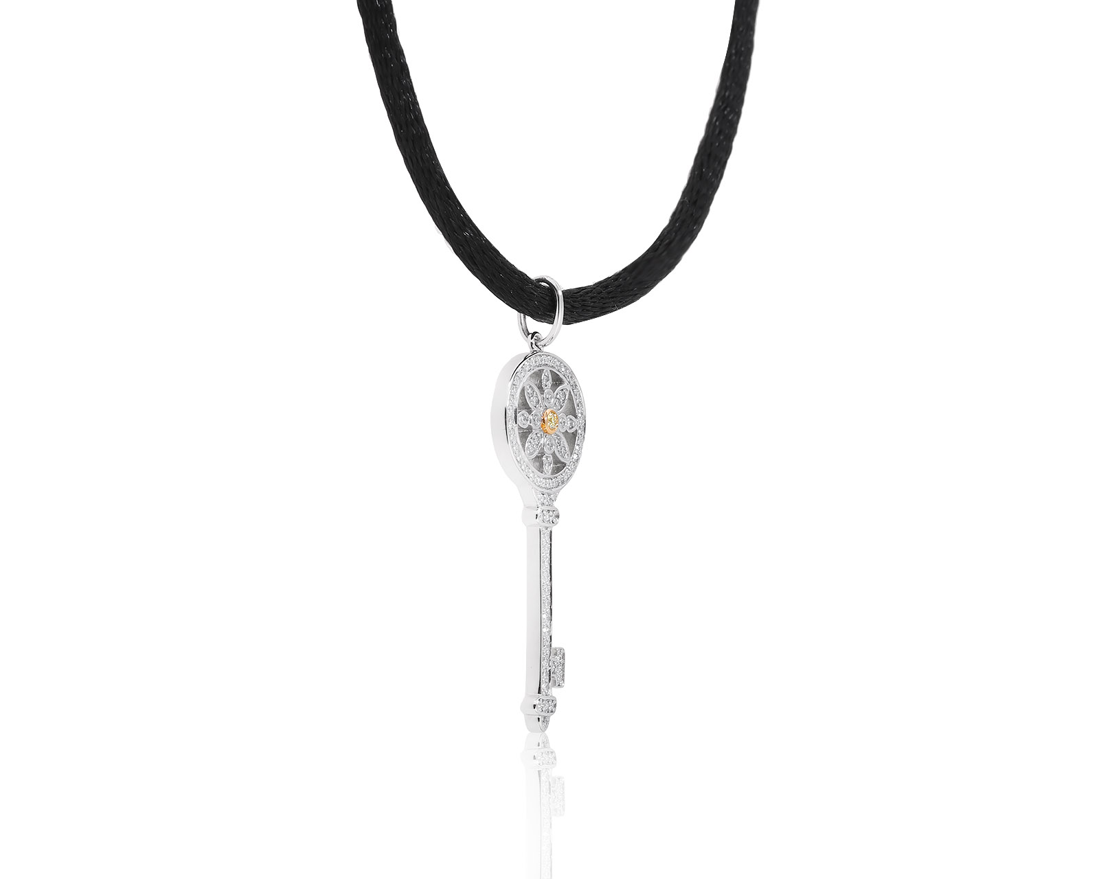 Оригинальный золотой кулон с бриллиантами 0.27ct Tiffany&Co