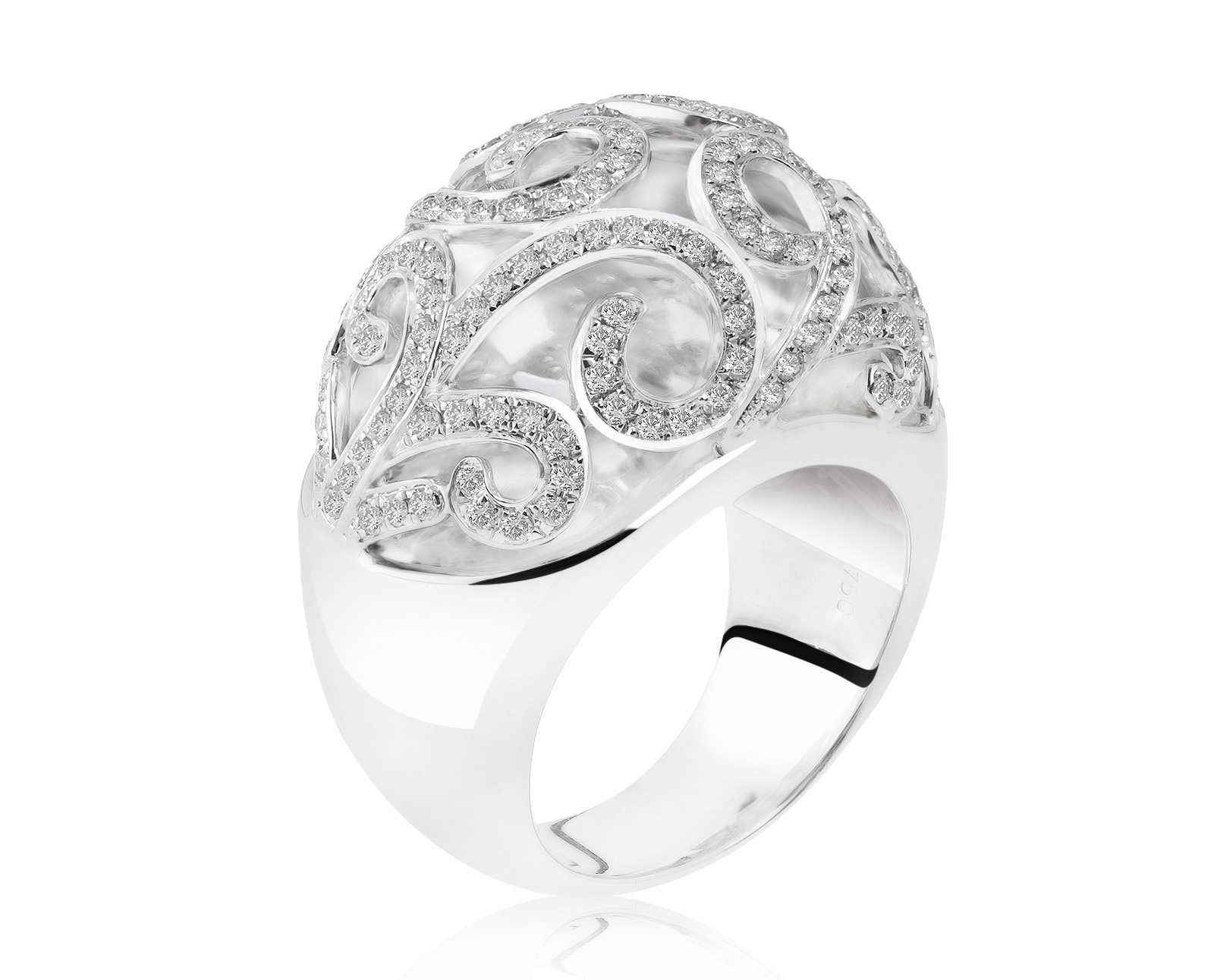 Изумительное золотое кольцо с бриллиантами 1.30ct 190921/5