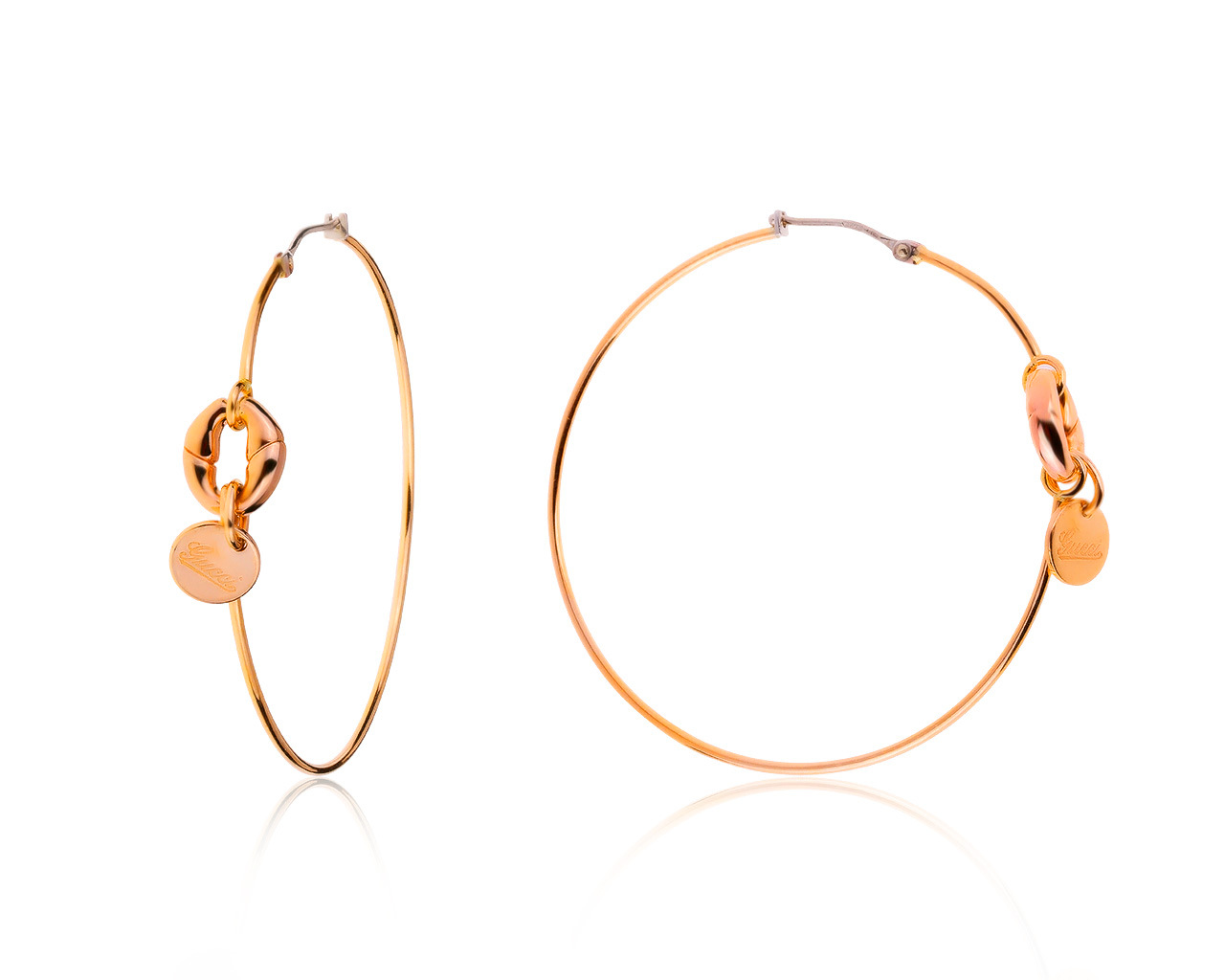 Оригинальные золотые серьги Gucci