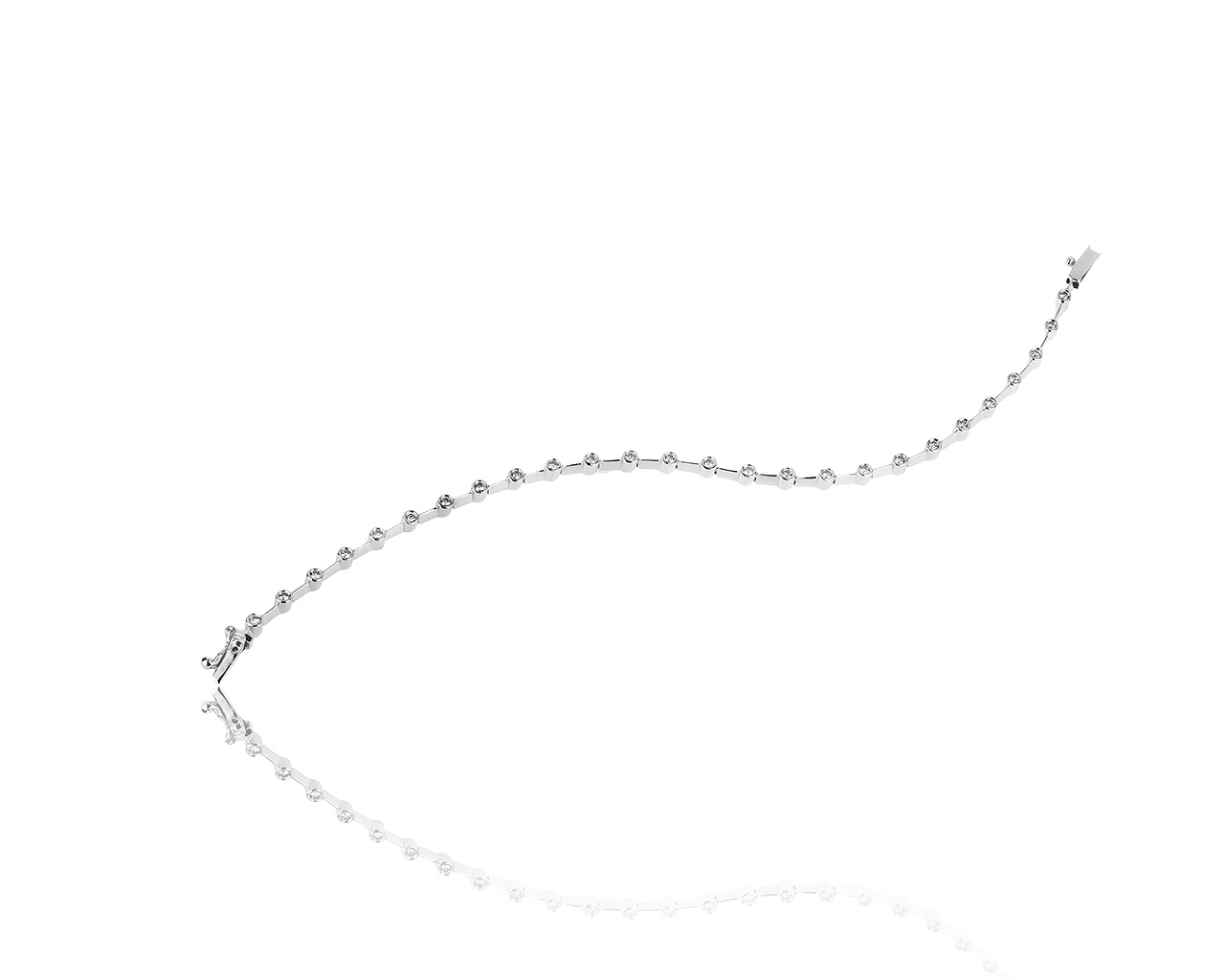 Солидный золотой браслет с бриллиантами 0.50ct 150120/8