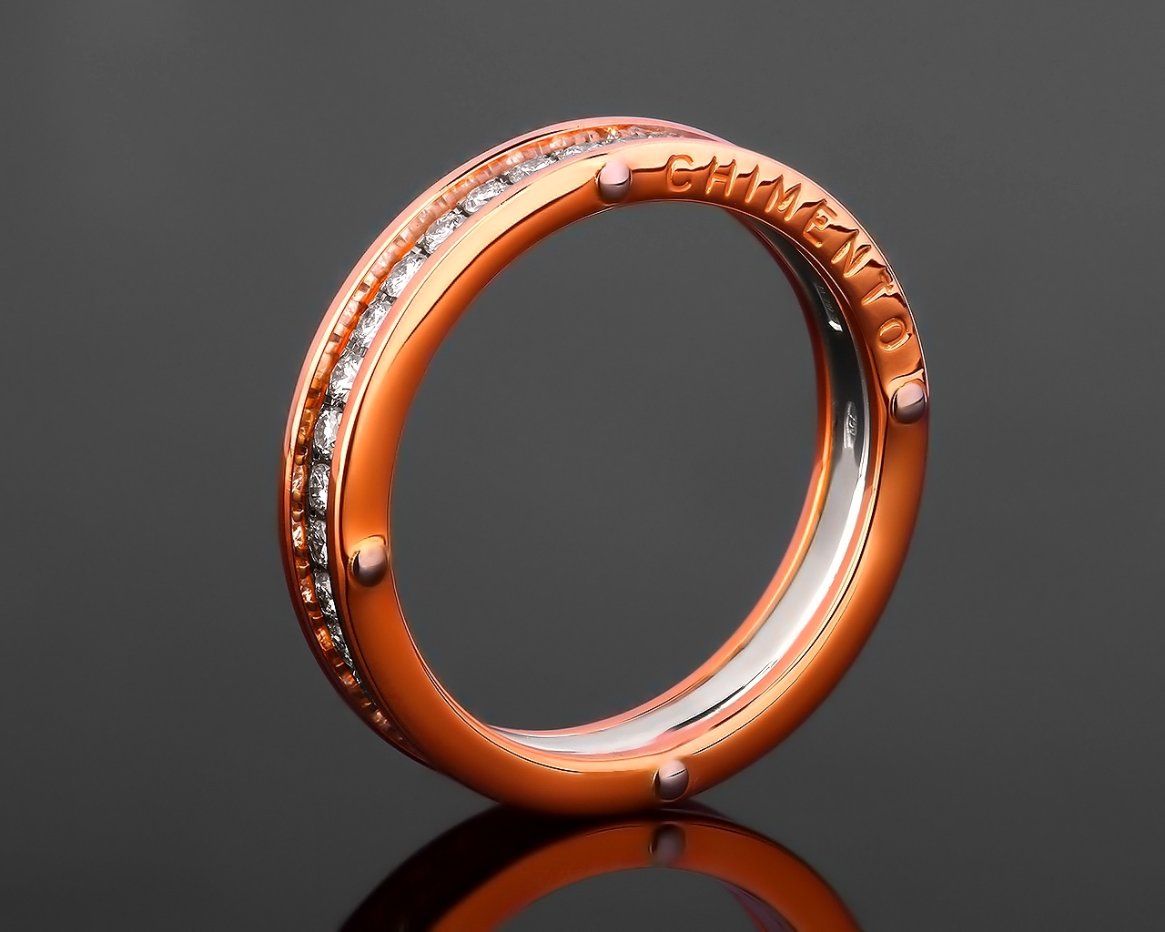 Золотое кольцо с бриллиантами 0.65ct Chimento 011217/7