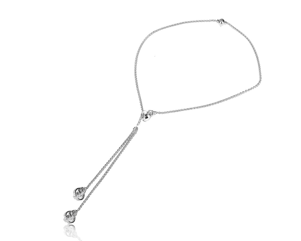 Оригинальное золотое колье с бриллиантами 1.35ct Garrard